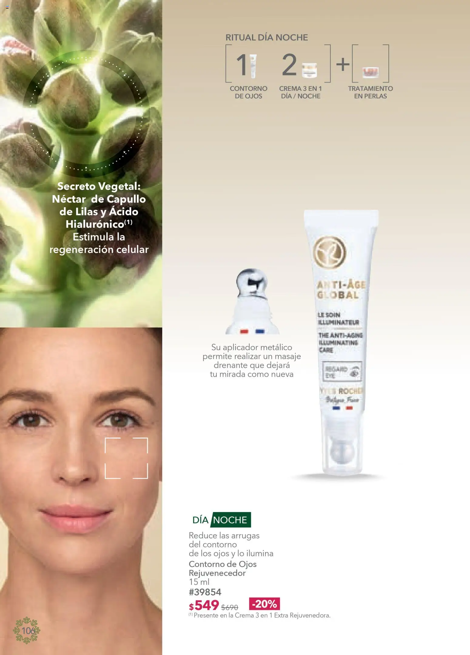 Nuevas ofertas de Yves Rocher válidas en toda la República Mexicana desde el 19.11.2025. ¡Encuentra las mejores ofertas en Yves Rocher campaña 16 2025! | Página: 108 | Productos: Contorno de ojos, Crema, Contorno