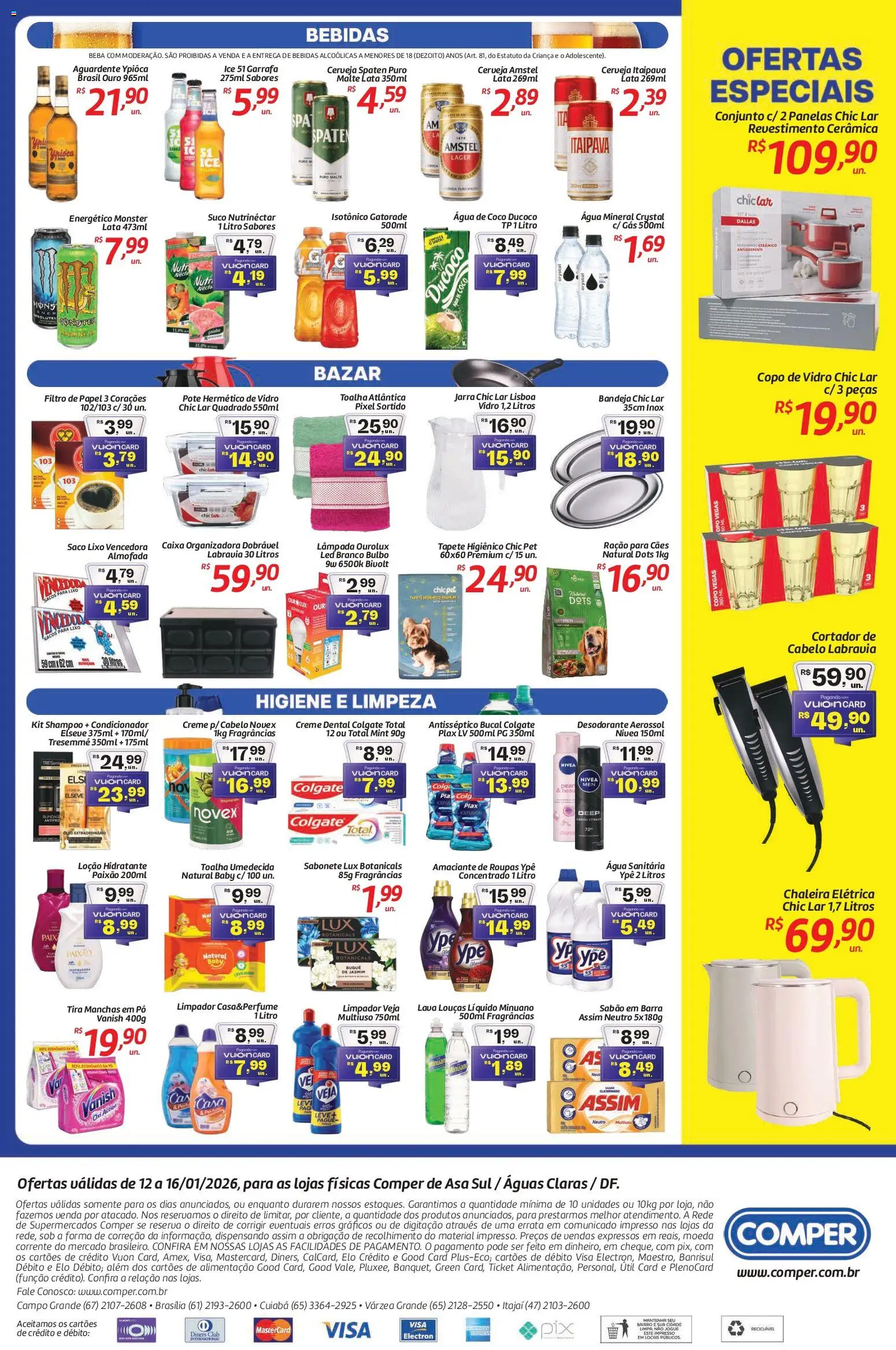 Comper Folheto - válido de 12.01.2026 | Página: 4 | Produtos: Roupas, Bandeja, Toalha umedecida, Amaciante
