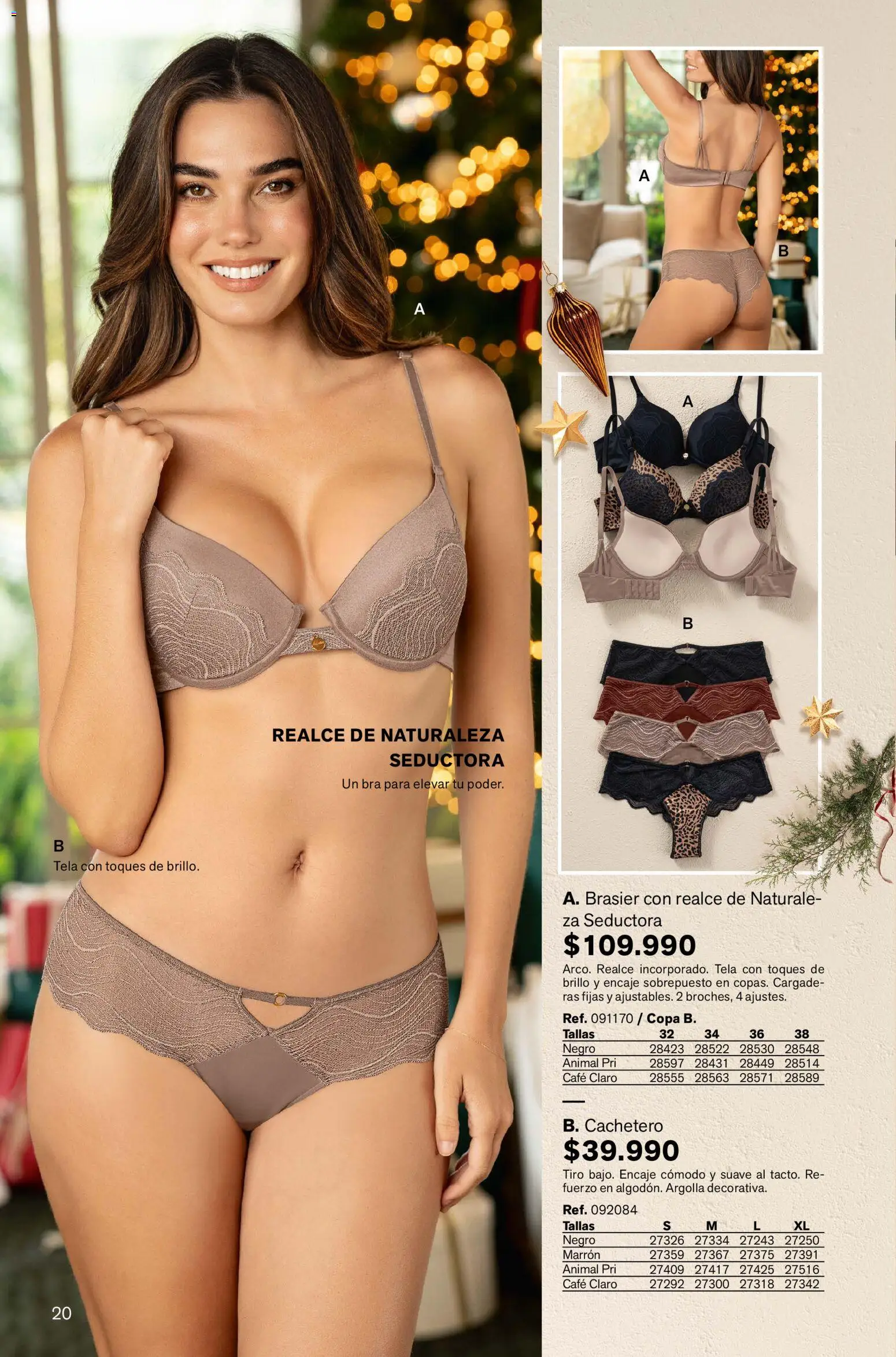 Leonisa revista - valida desde el 13.11.2025 | Página: 20 | Productos: Brasier, Brillo, Cachetero, Café