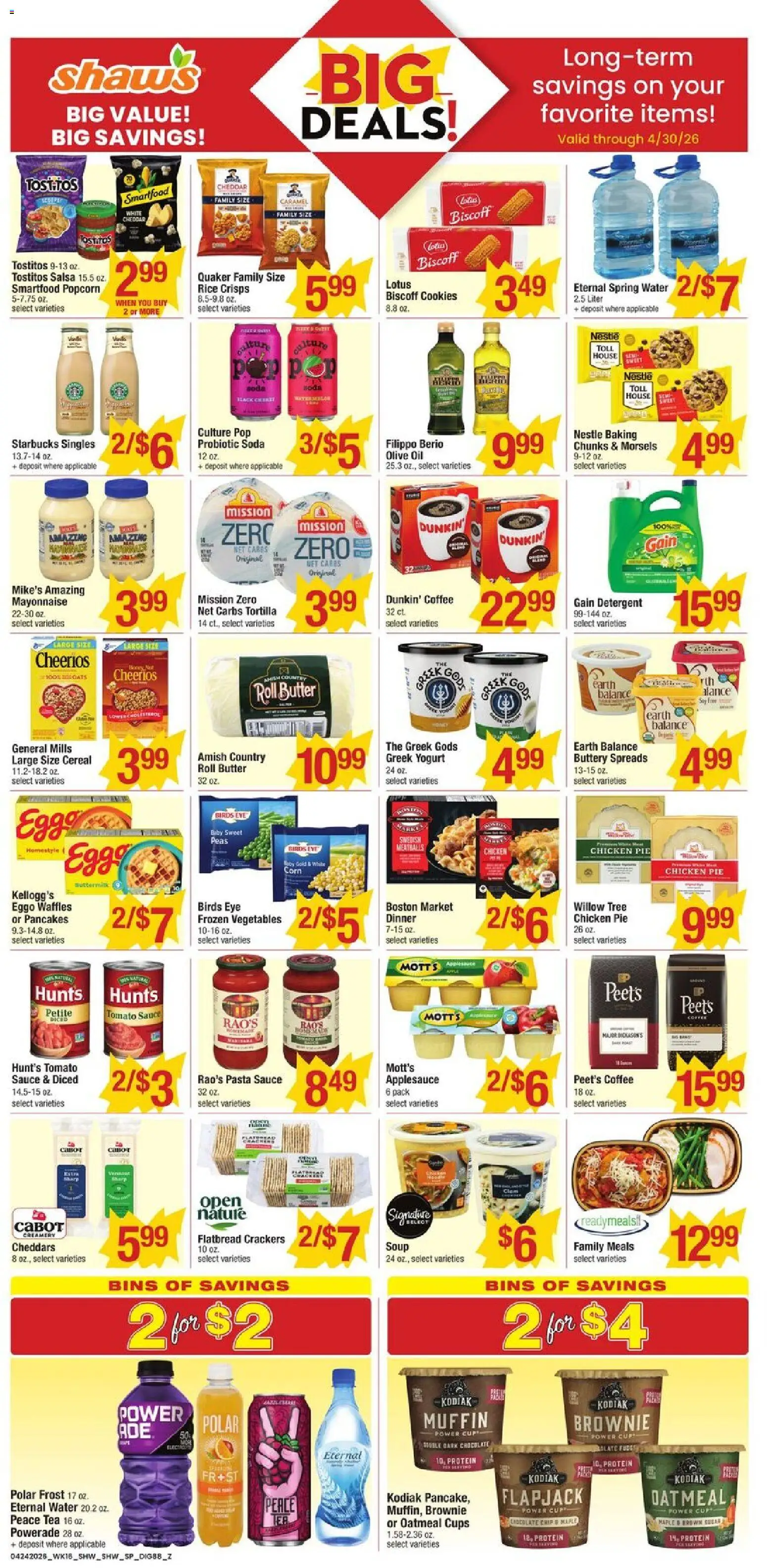 Shaw's Weekly Ad - MA - valid from 24.04.2026 | Page: 8 | Products: Oil, Rice, Tea, Pasta