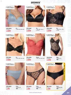 Vista previa de Andrea catálogo Outlet, nuevo folleto de la tienda, válido en México a partir del 21.12.2025 | Página: 221 | Productos: Ropa, Ropa interior, Body