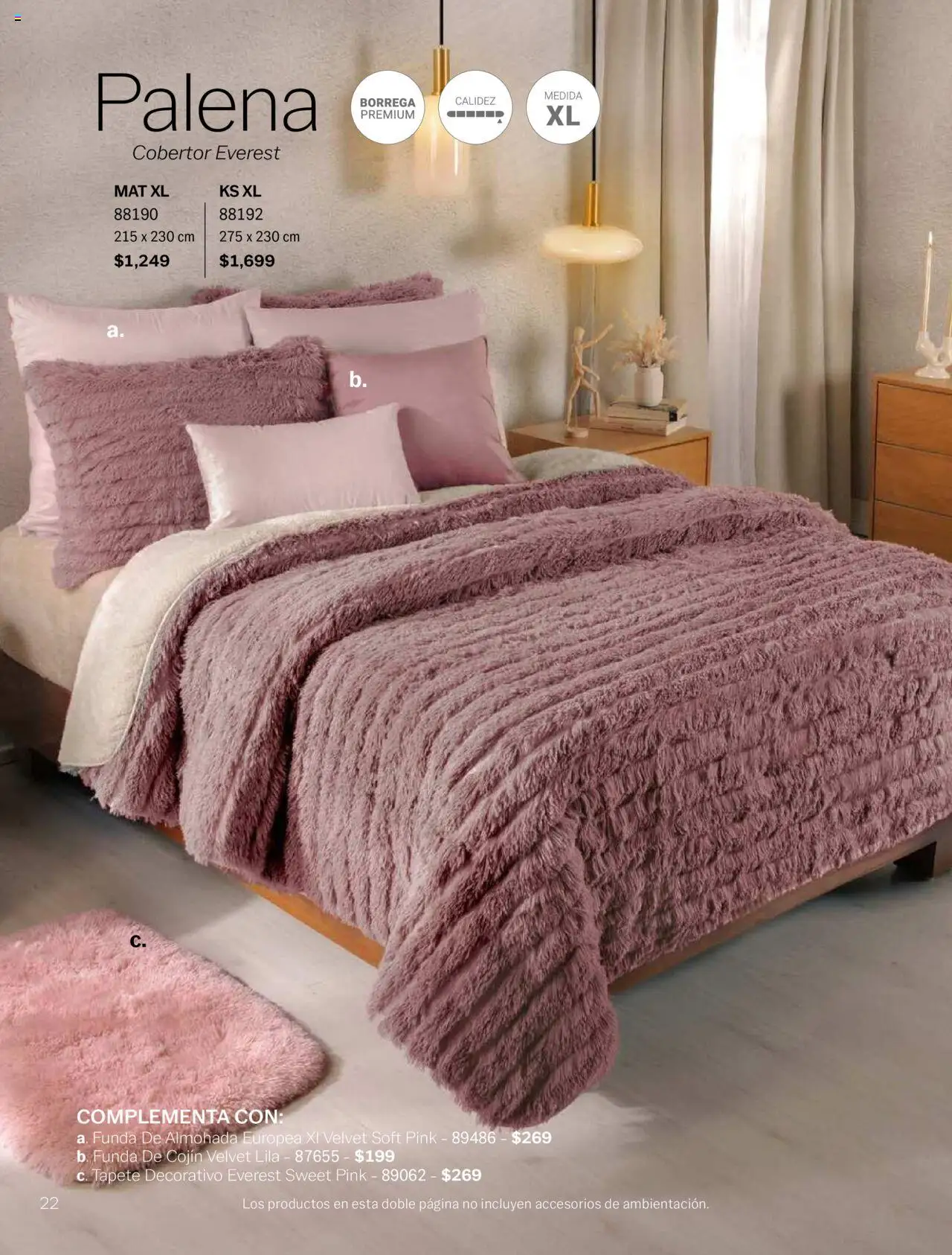 Nuevas ofertas de Vianney válidas en toda la República Mexicana desde el 15.08.2025. ¡Encuentra las mejores ofertas en Vianney - Catálogo Invierno! | Página: 24 | Productos: Cobertor, Funda de almohada, Almohada, Tapete