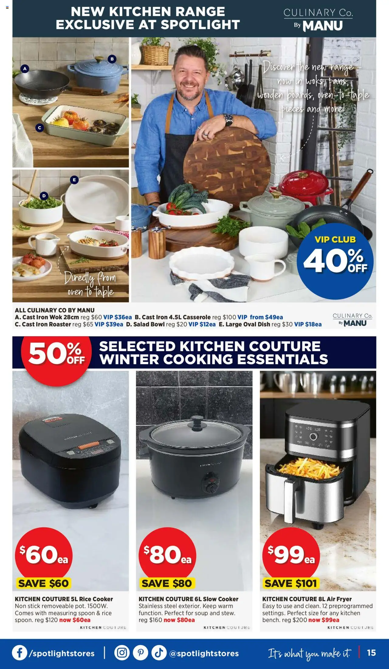 Spotlight catalogue - valid from 04.06.2025 | Page: 15 | Products: Salad, Rice cooker, Oven, Slow cooker