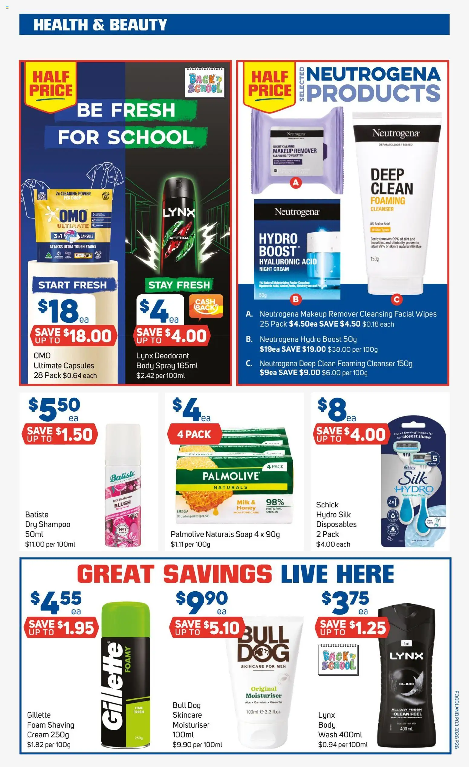 Foodland catalogue - valid from 14.01.2026 | Page: 26 | Products: Honey, Moisturiser, Tea, Deodorant