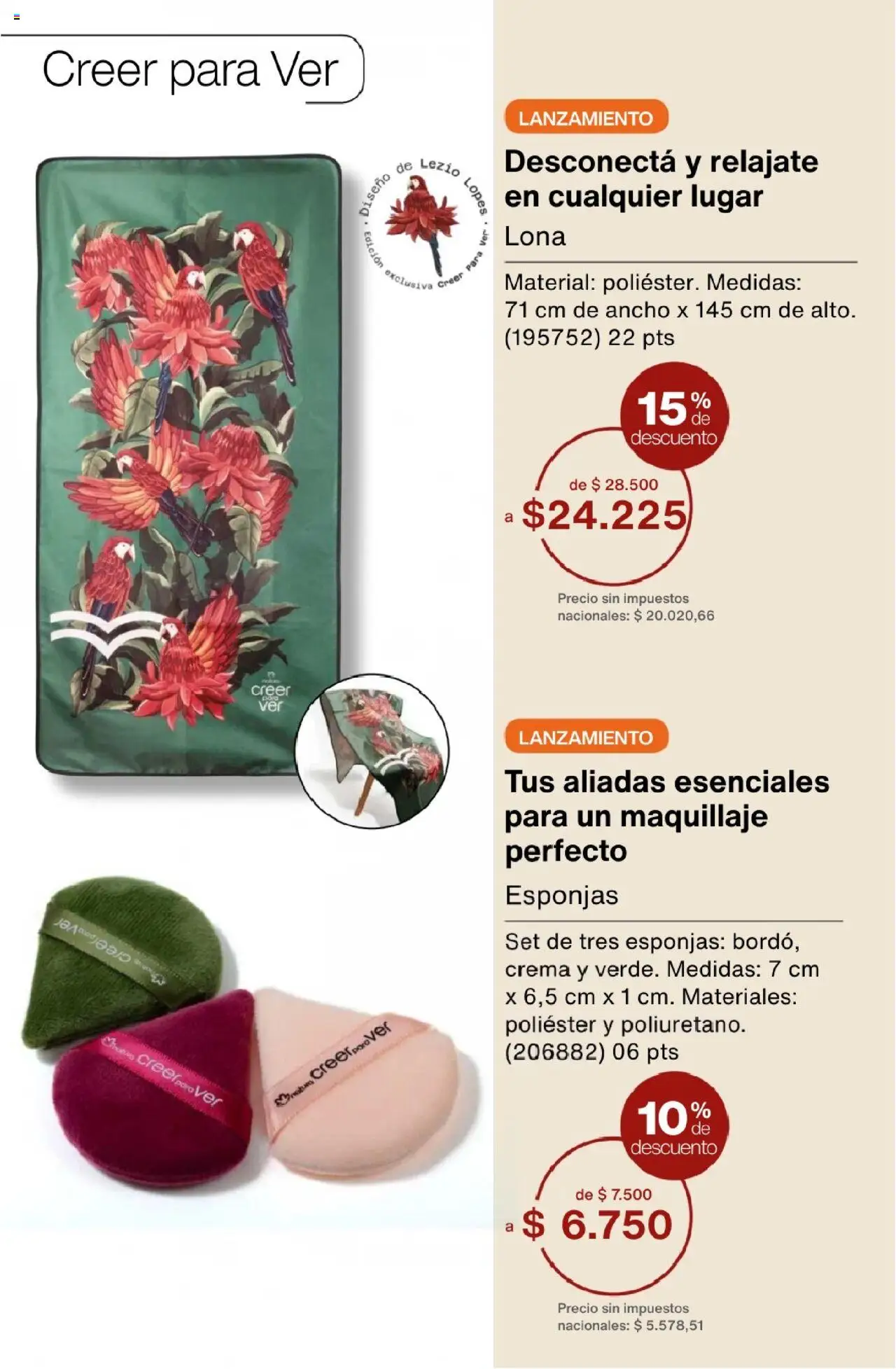 Natura - Catálogo Ciclo 15 │ válido desde el 01.10.2025 | Página: 248 | Productos: Lona, Maquillaje, Crema