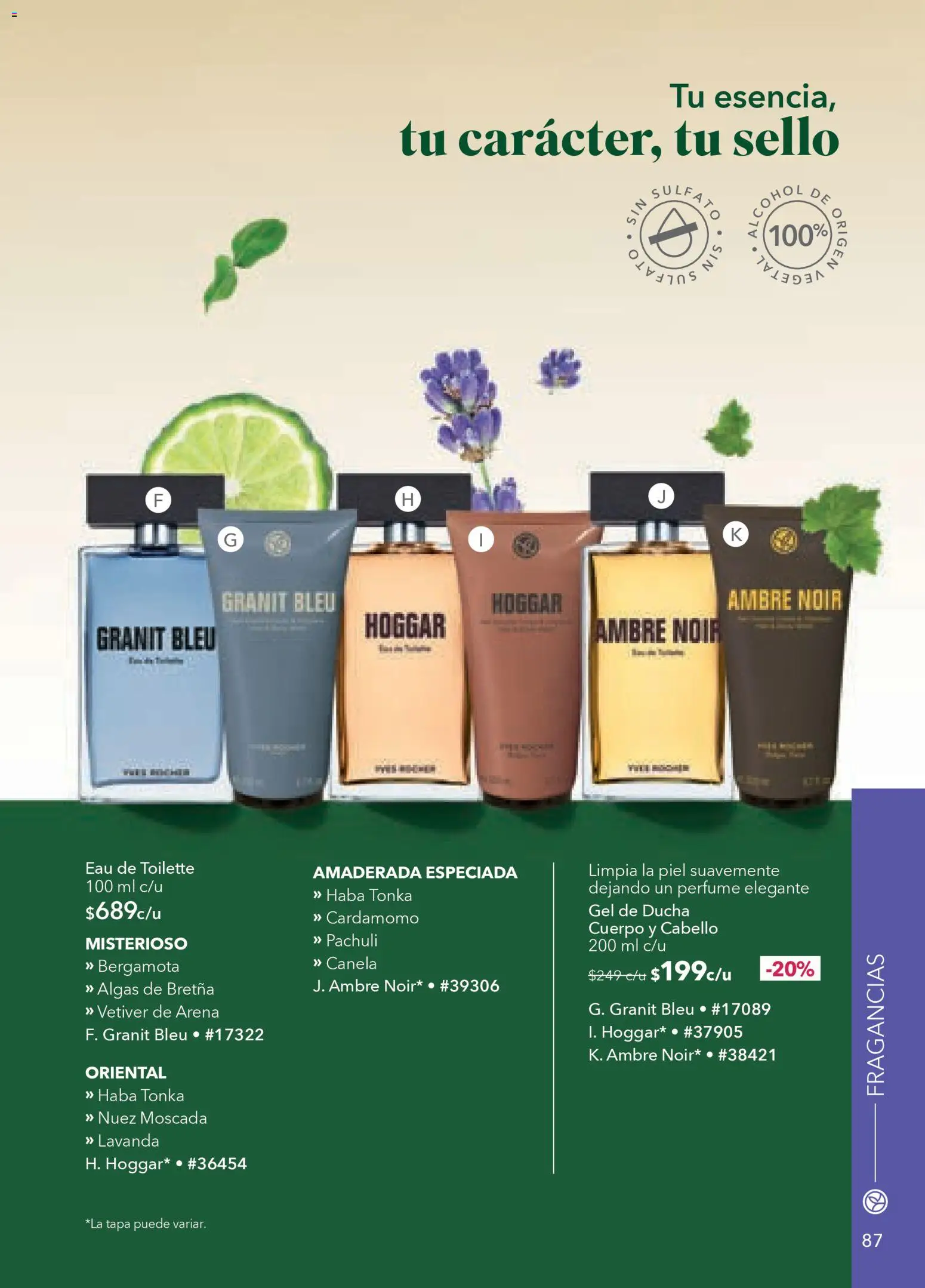 Nuevas ofertas de Yves Rocher válidas en toda la República Mexicana desde el 24.03.2026. ¡Encuentra las mejores ofertas en Yves Rocher campaña 5 2026! | Página: 89 | Productos: Nuez, Perfume, Eau de toilette, Gel de ducha
