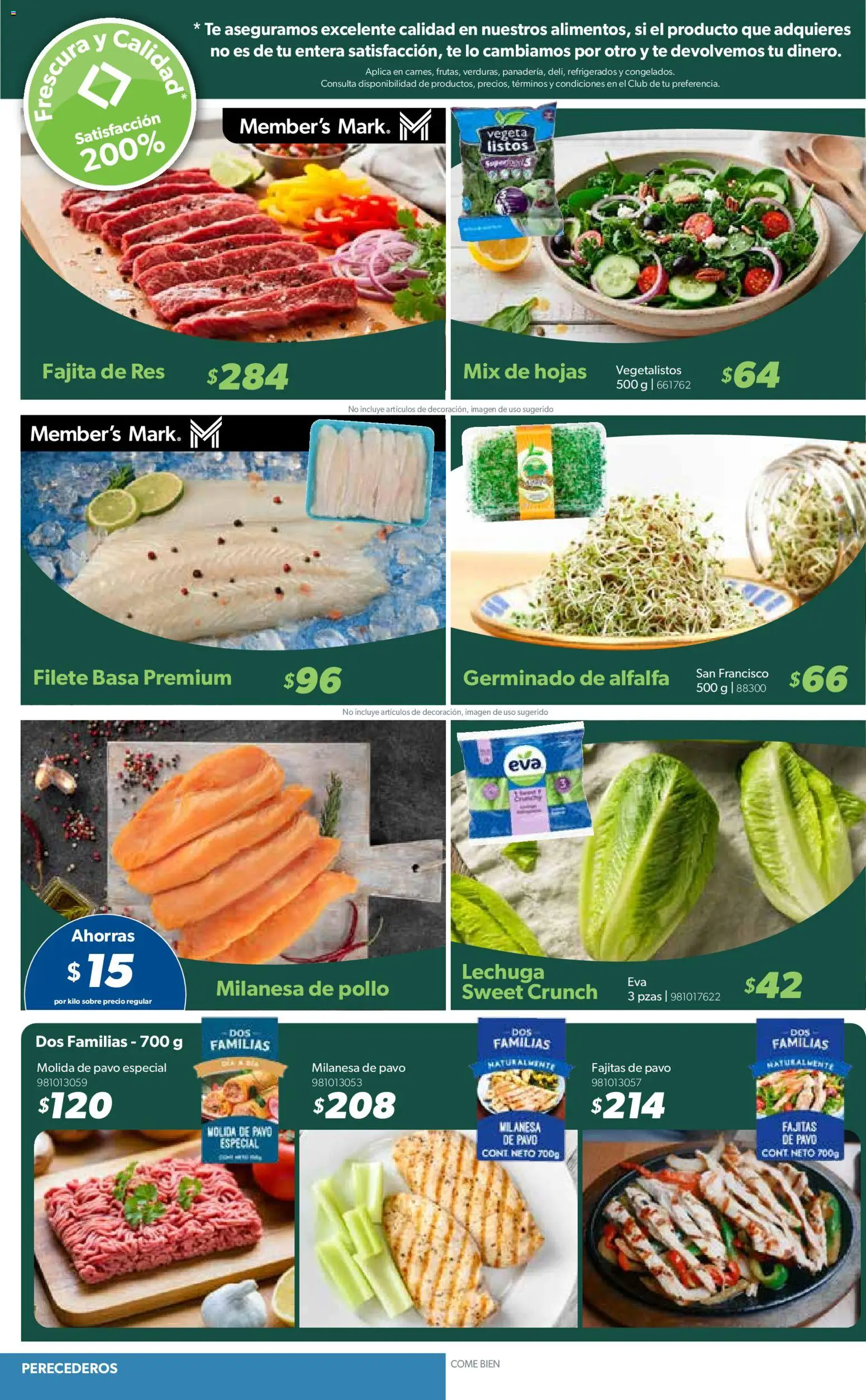 Nuevas ofertas de Sam's Club válidas en toda la República Mexicana desde el 07.01.2026. ¡Encuentra las mejores ofertas en Sam's Club catálogo! | Página: 16 | Productos: Pollo, Milanesa, Lechuga, Res