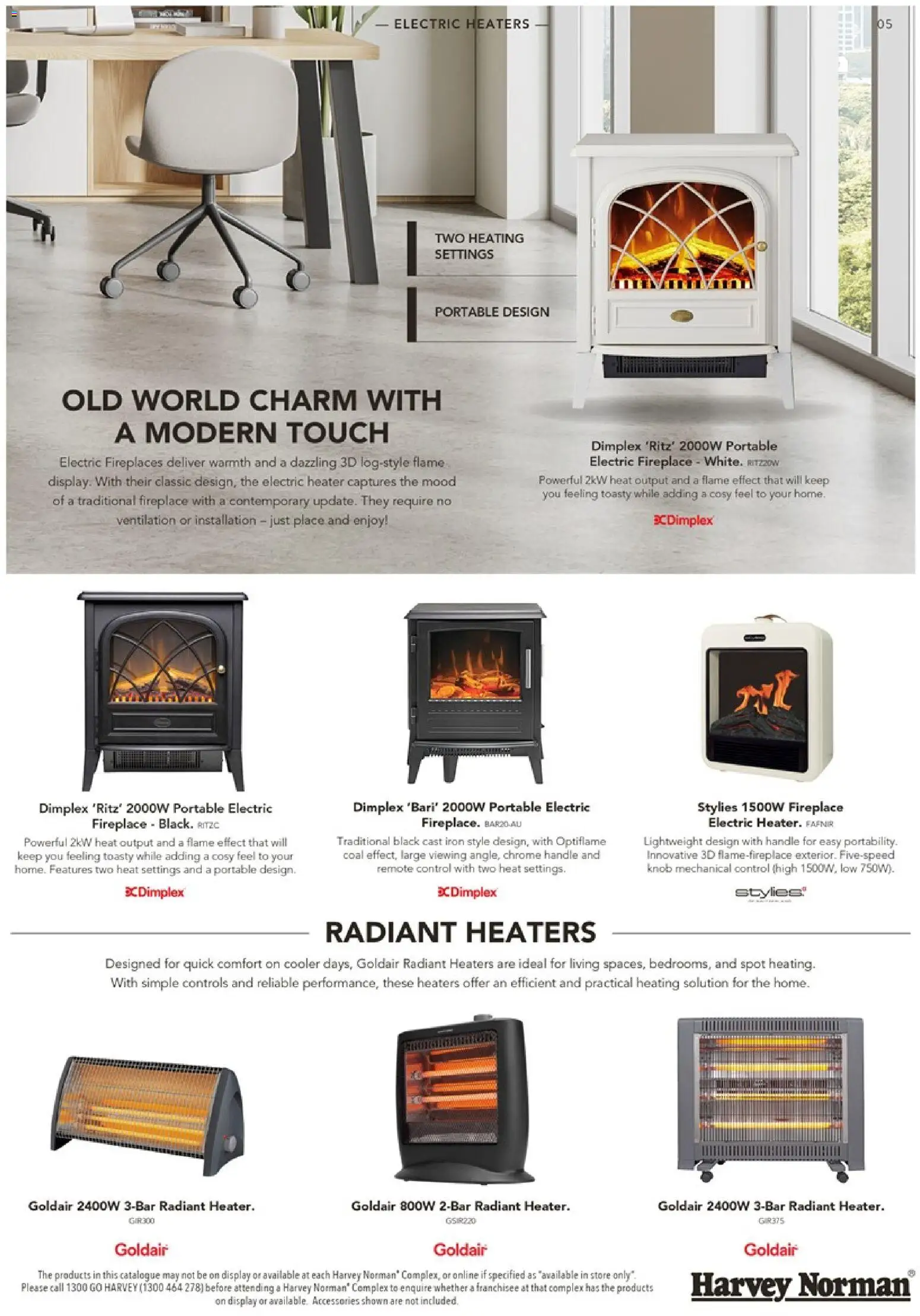 Harvey Norman catalogue - valid from 21.04.2026 | Page: 5 | Products: Heater, Accessories, Remote control, Iron
