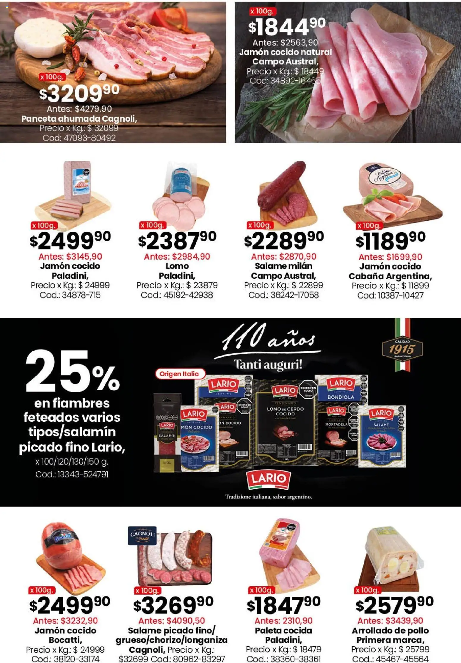 Coto - Ofertas │ válido desde el 20.04.2026 | Página: 9 | Productos: Pollo, Mortadela, Panceta, Jamón