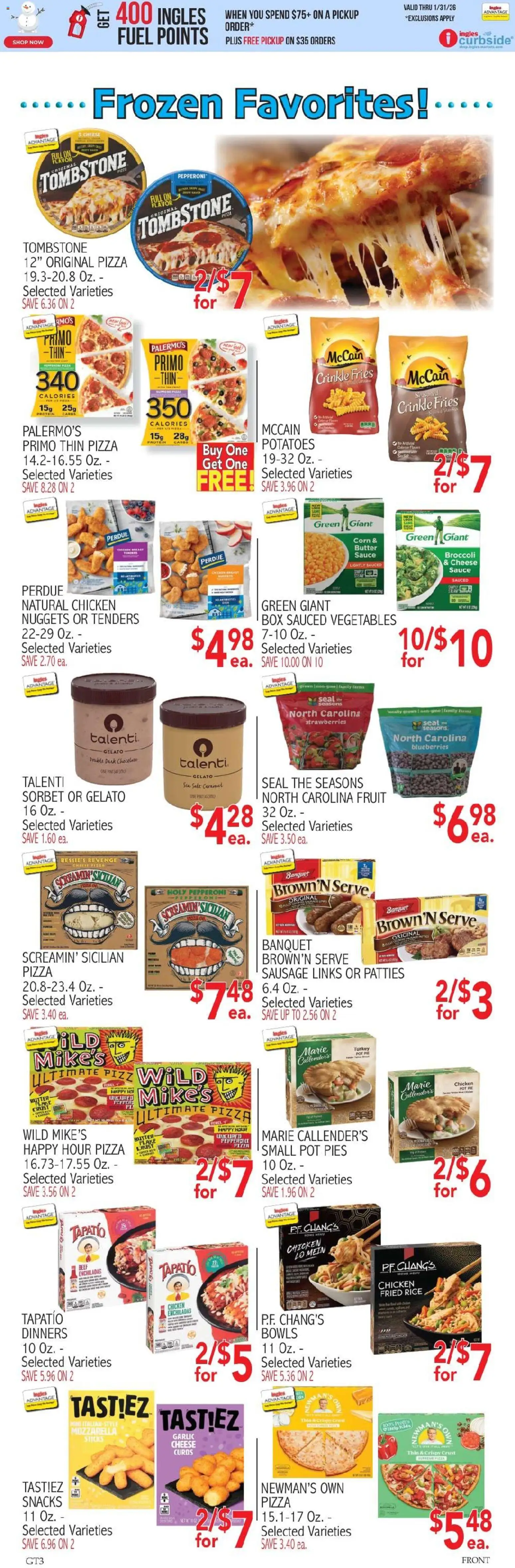 Ingles - Weekly flyer - valid from 28.01.2026 | Page: 7 | Products: Potatoes, Sauce, Sausage, Blueberries