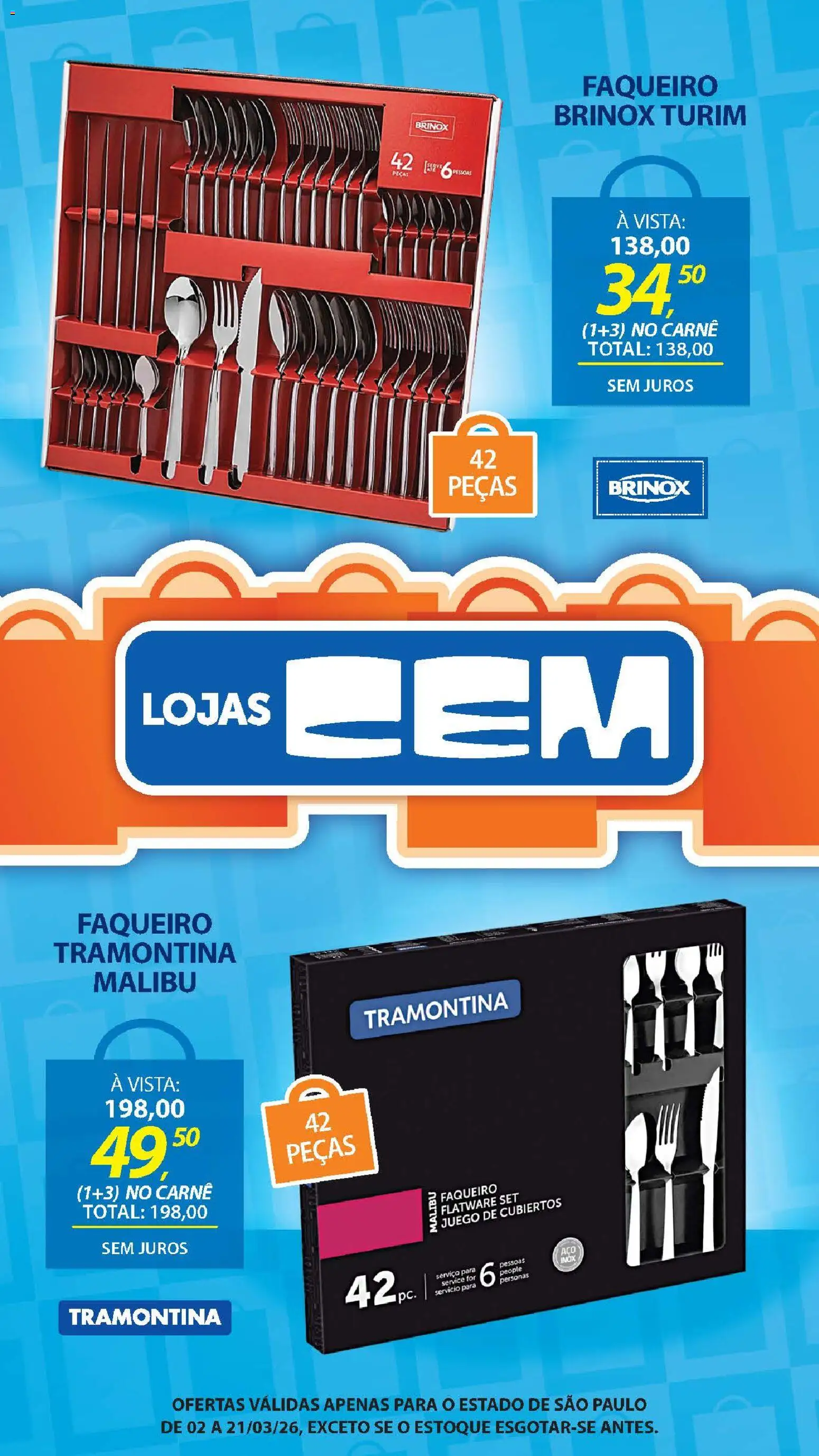 Lojas Cem Folheto - válido de 02.03.2026 | Página: 68 | Produtos: Carne