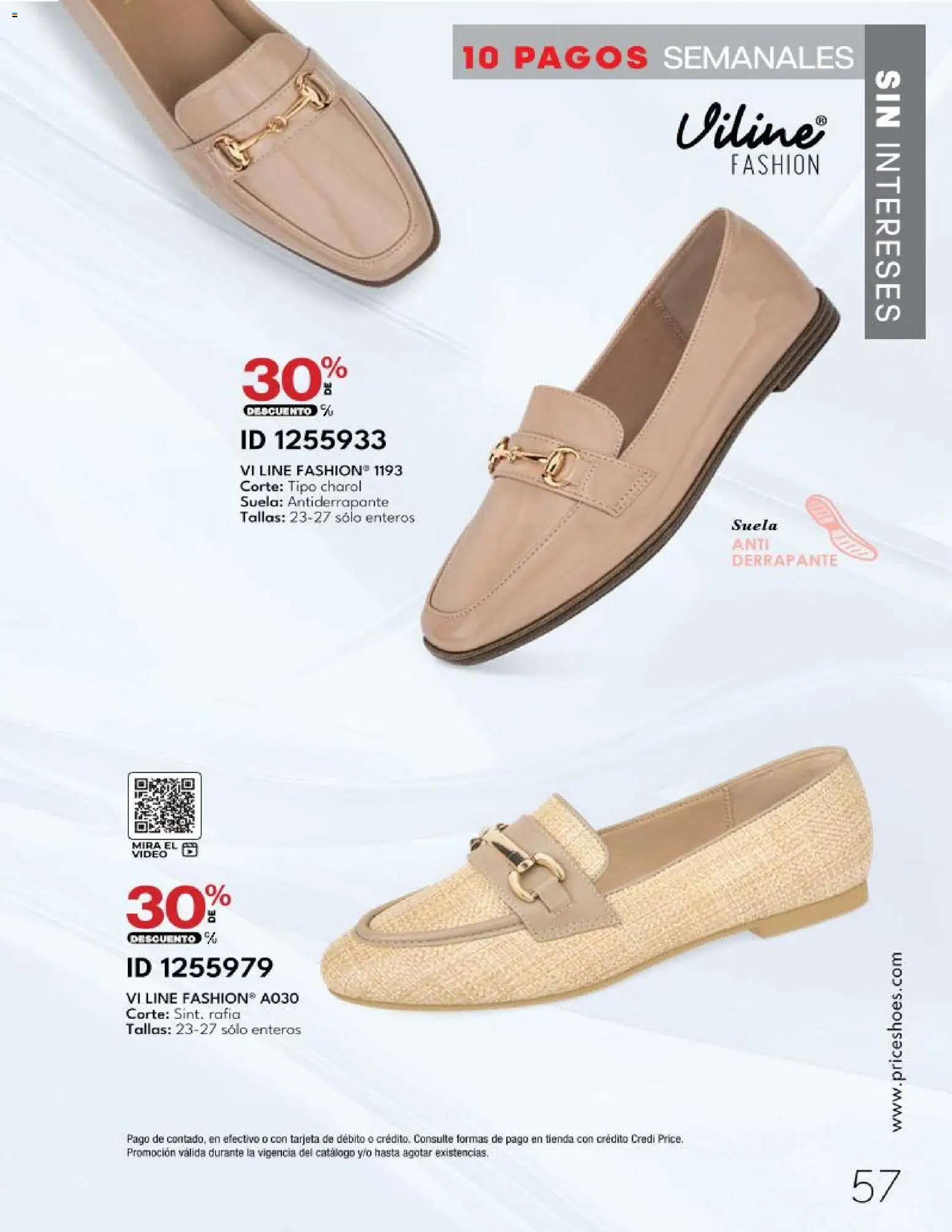 Nuevas ofertas de Price Shoes válidas en toda la República Mexicana desde el 20.03.2026. ¡Encuentra las mejores ofertas en Price Shoes catálogo 10 Pagos Sin Intereses! | Página: 57 | Productos: Video