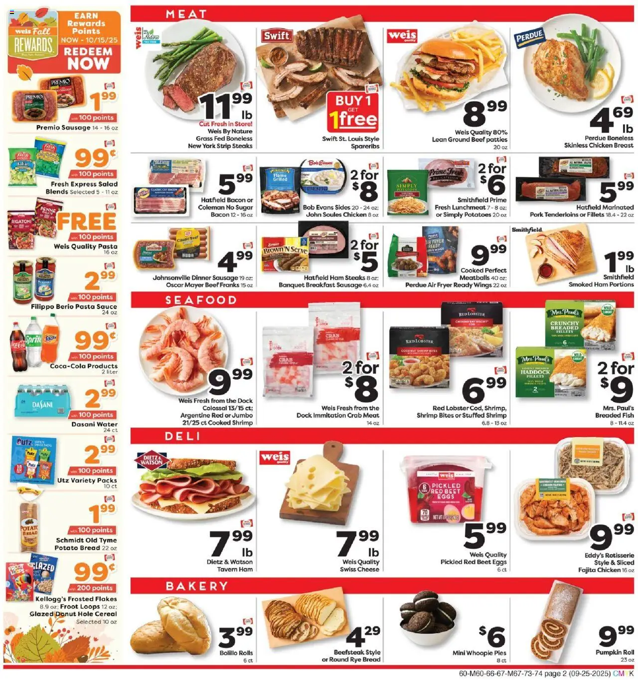 Weis Weekly Circular - VA - valid from 25.09.2025 | Page: 2 | Products: Bakery, Bread, Sauce, Beet
