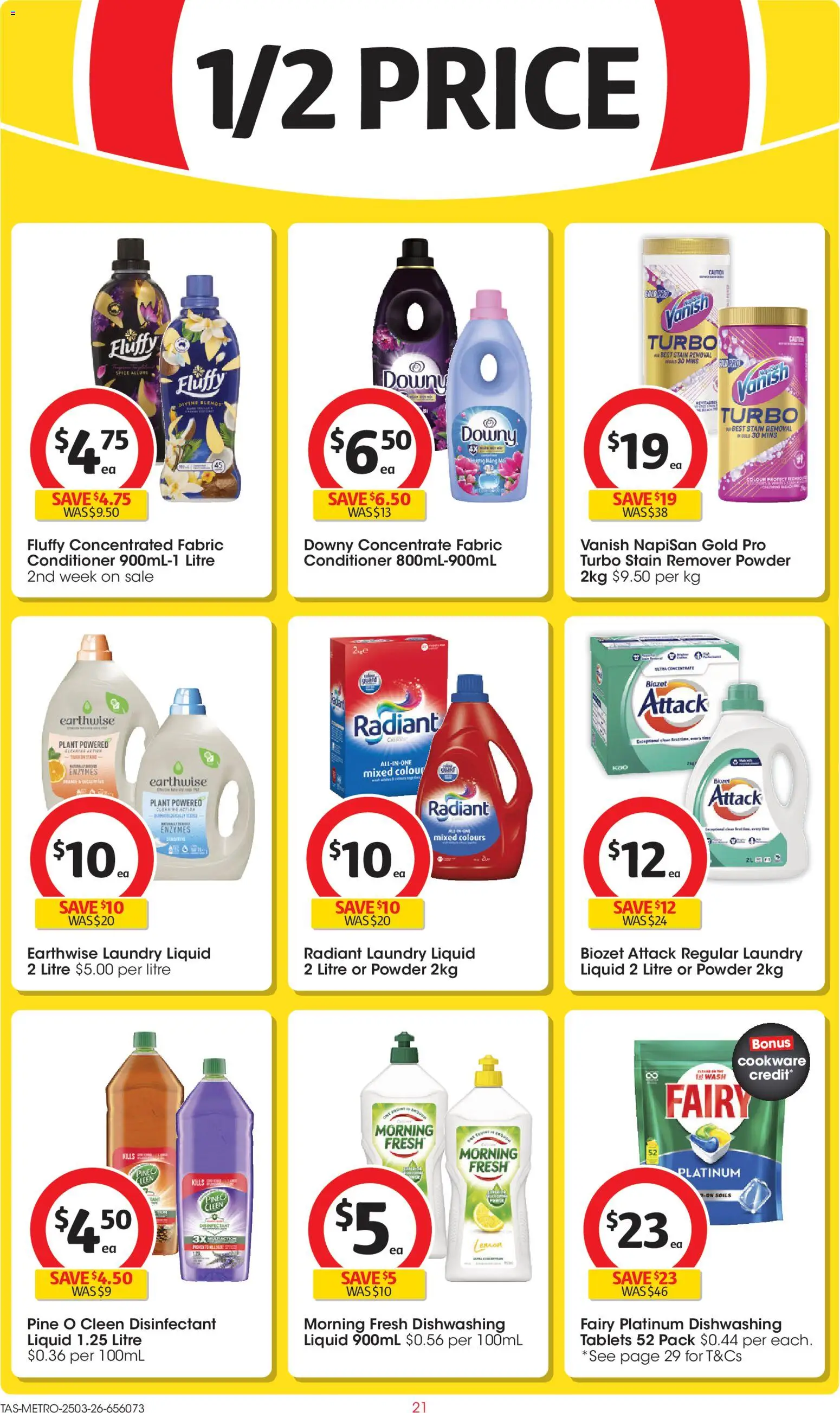 Coles catalogue - valid from 25.03.2026 | Page: 21 | Products: Powder, Plant, Stain remover, Laundry