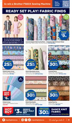 Preview of Spotlight Catalogue  - valid from 11.02.2026 | Page: 19 | Products: Fur, Shirt, Dance, Sewing machine