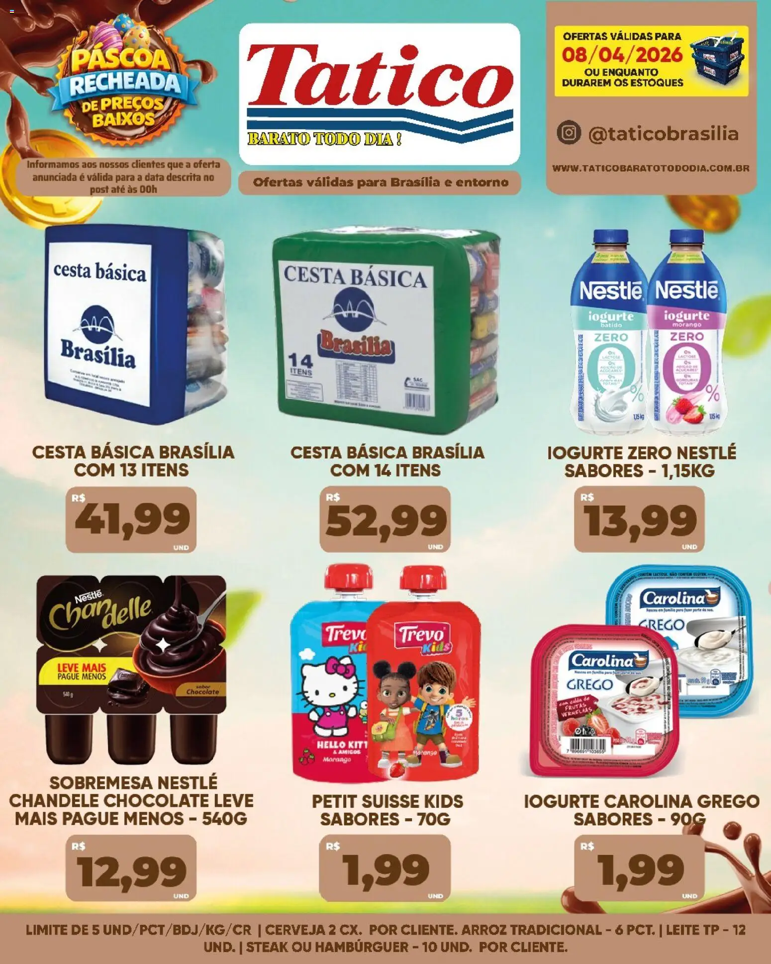 Tatico Folheto - válido de 09.04.2026 | Página: 55 | Produtos: Leite, Iogurte, Chocolate, Cerveja