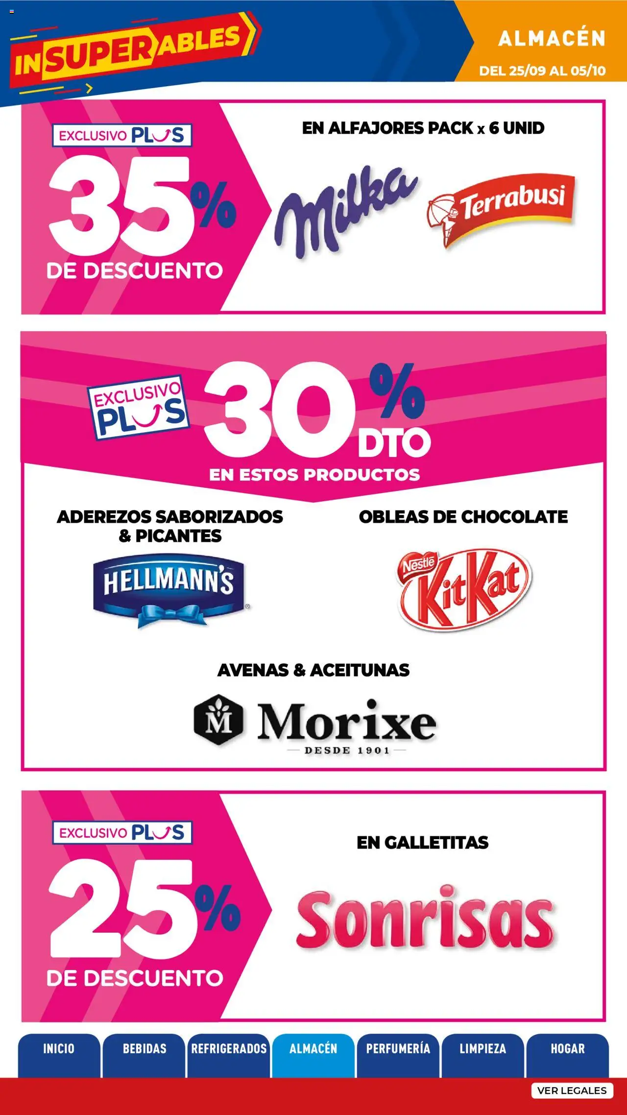 La Anonima catálogo │ válido desde el 25.09.2025 | Página: 18 | Productos: Galletitas, Aceitunas, Chocolate