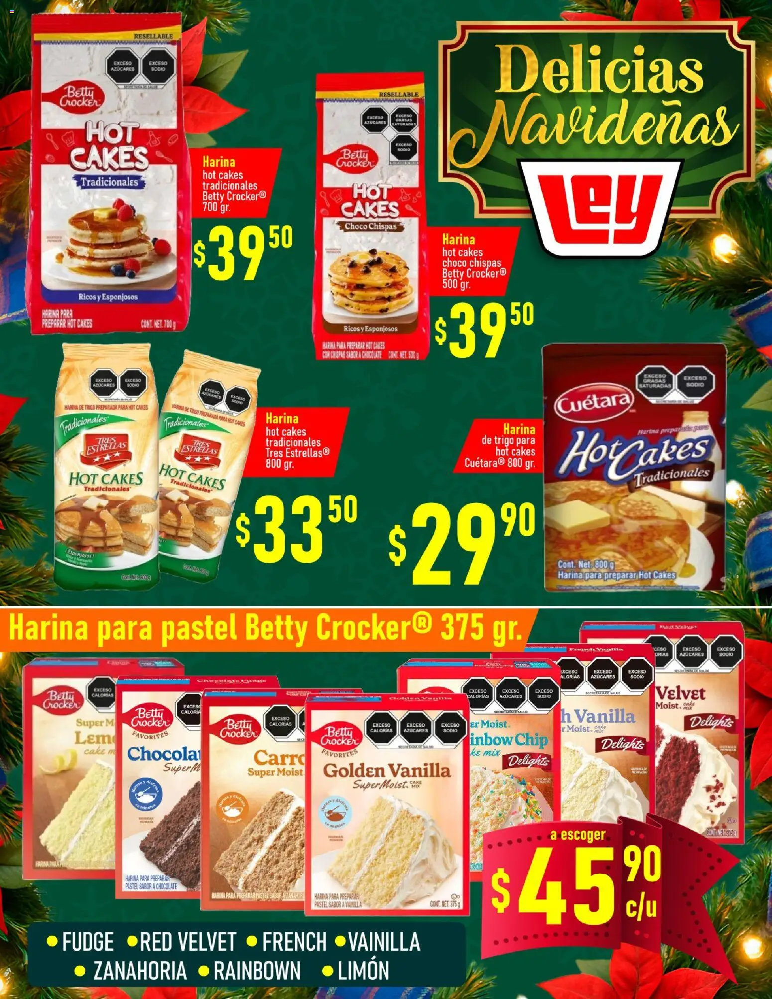 Nuevas ofertas de Casa Ley válidas en toda la República Mexicana desde el 19.12.2025. ¡Encuentra las mejores ofertas en Casa Ley folleto Delicias Navideñas! | Página: 4 | Productos: Limón, Pastel, Café, Chocolate