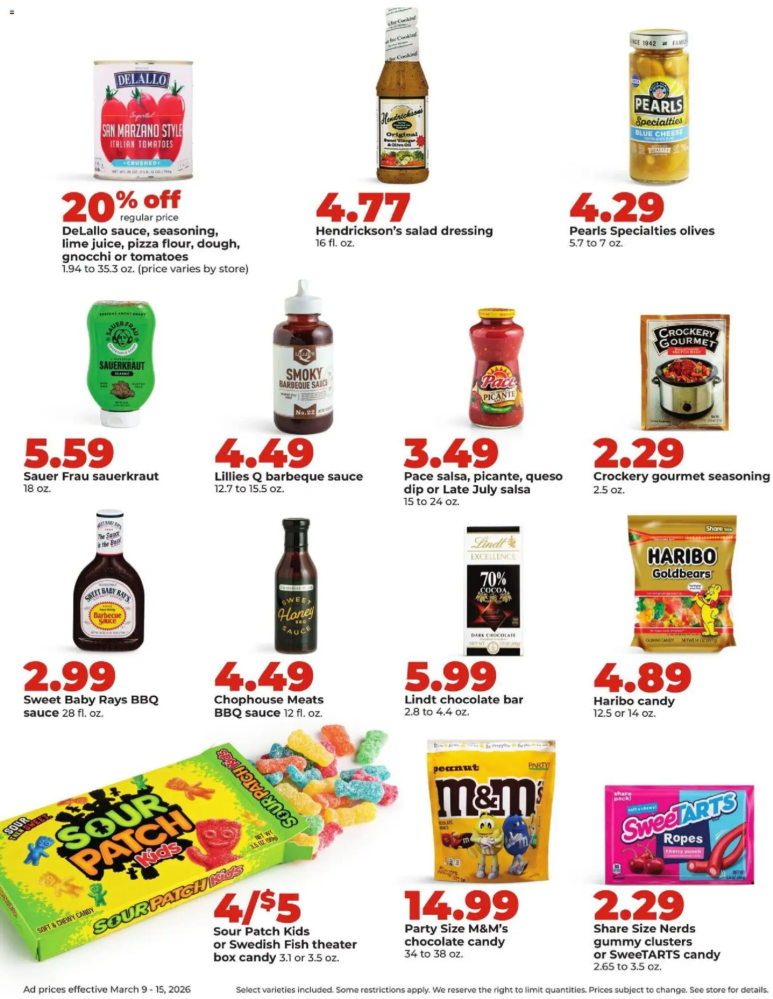 HyVee Weekly Ad - valid from 09.03.2026 | Page: 24 | Products: Chocolate, Fish, Salad, Lime