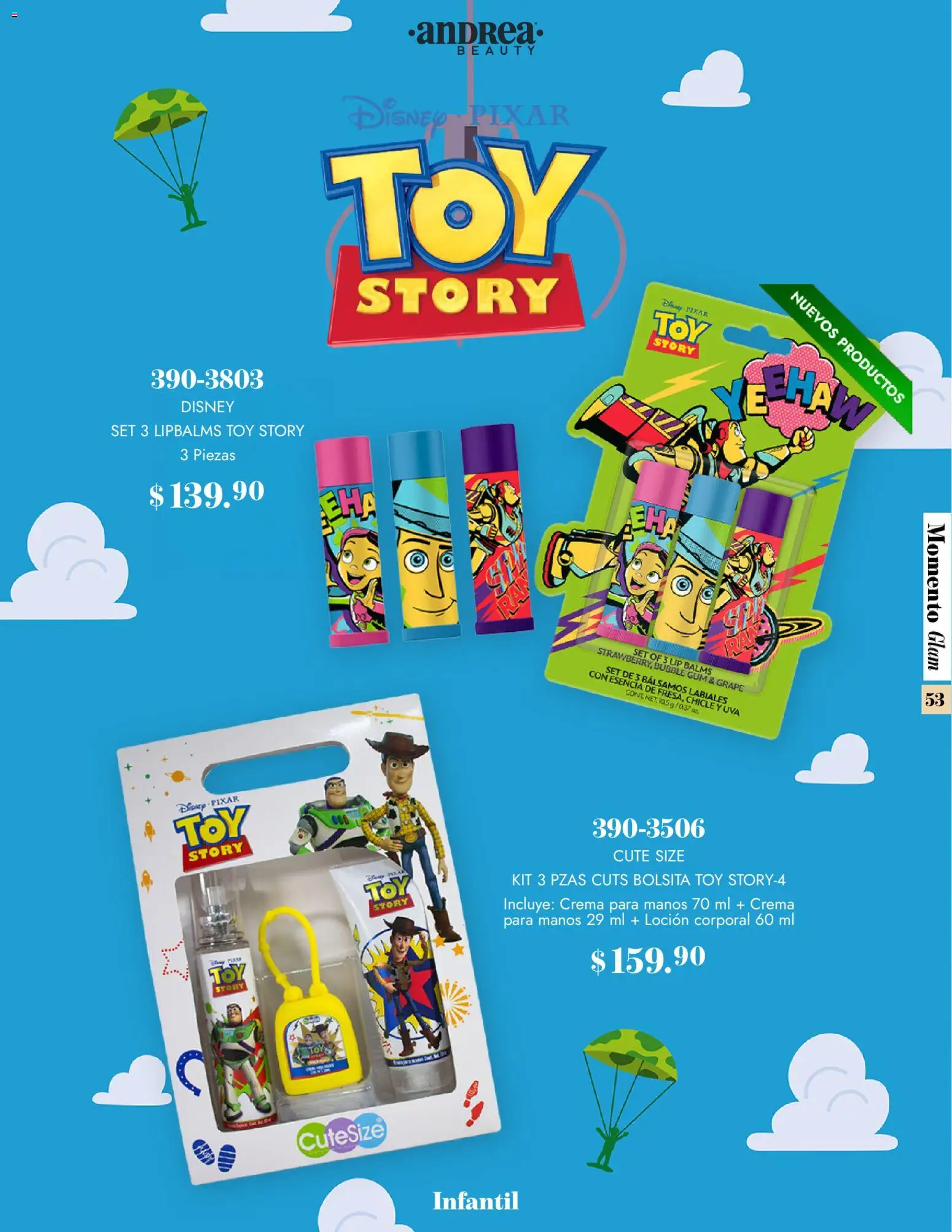 Nuevas ofertas de Andrea válidas en toda la República Mexicana desde el 26.10.2025. ¡Encuentra las mejores ofertas en Andrea catálogo Momento Glam! | Página: 53 | Productos: Crema, Loción, Uva, Chicle