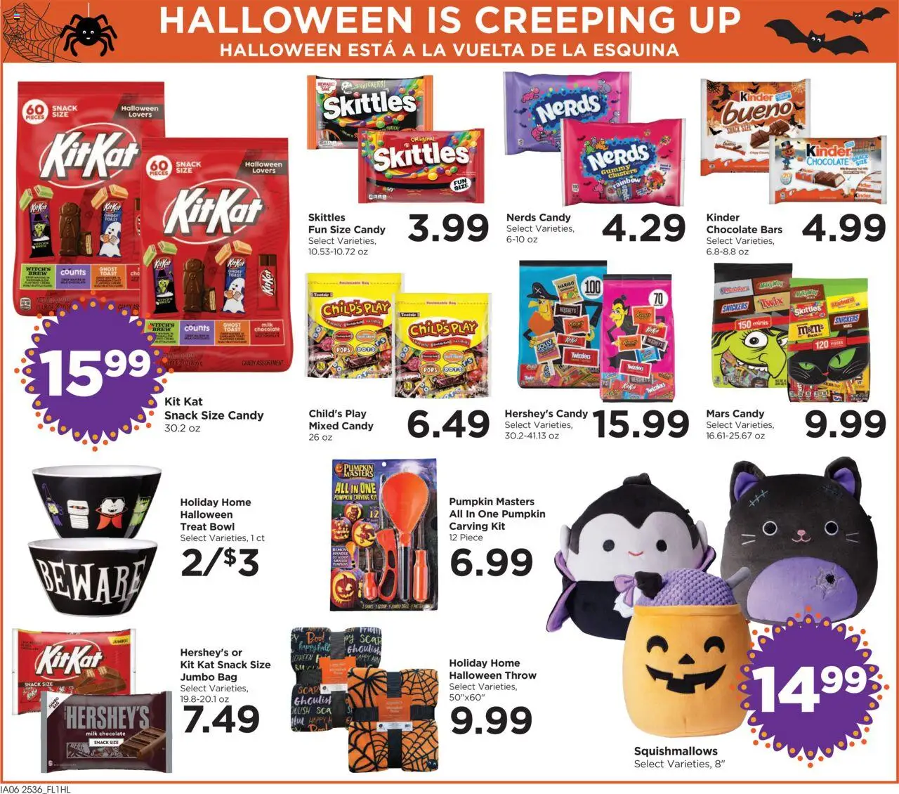 Food 4 Less Weekly Ad - valid from 08.10.2025 | Page: 8 | Products: Milk, Chocolate, Pumpkin, Bag