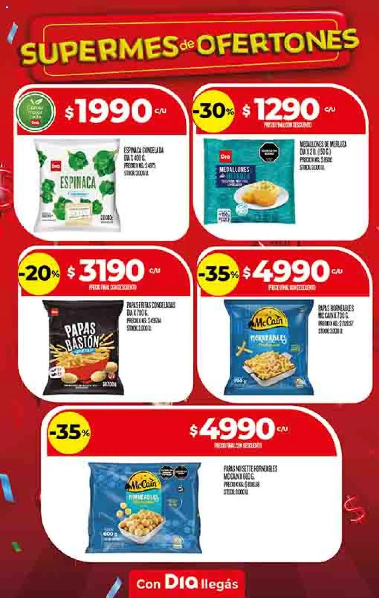 Supermercado DIA Ofertas │ válido desde el 15.10.2025 | Página: 14 | Productos: Espinaca