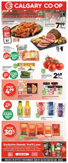 Preview of Calgary Co-op weekly flyer / circulaire from shop Calgary Co-op valid from 20.11.2025