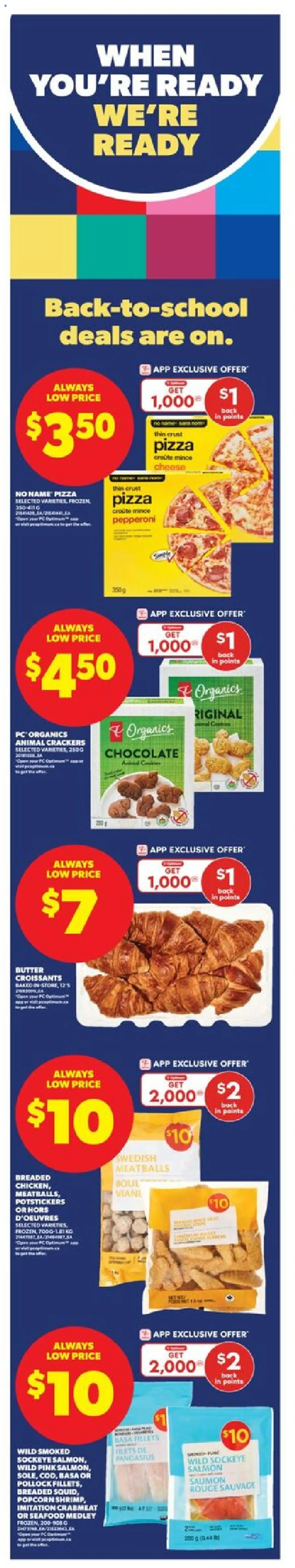 Real Canadian Superstore flyer valid from 04.09.2025 | Page: 2 | Products: PC, Butter, Chocolate, Pizza