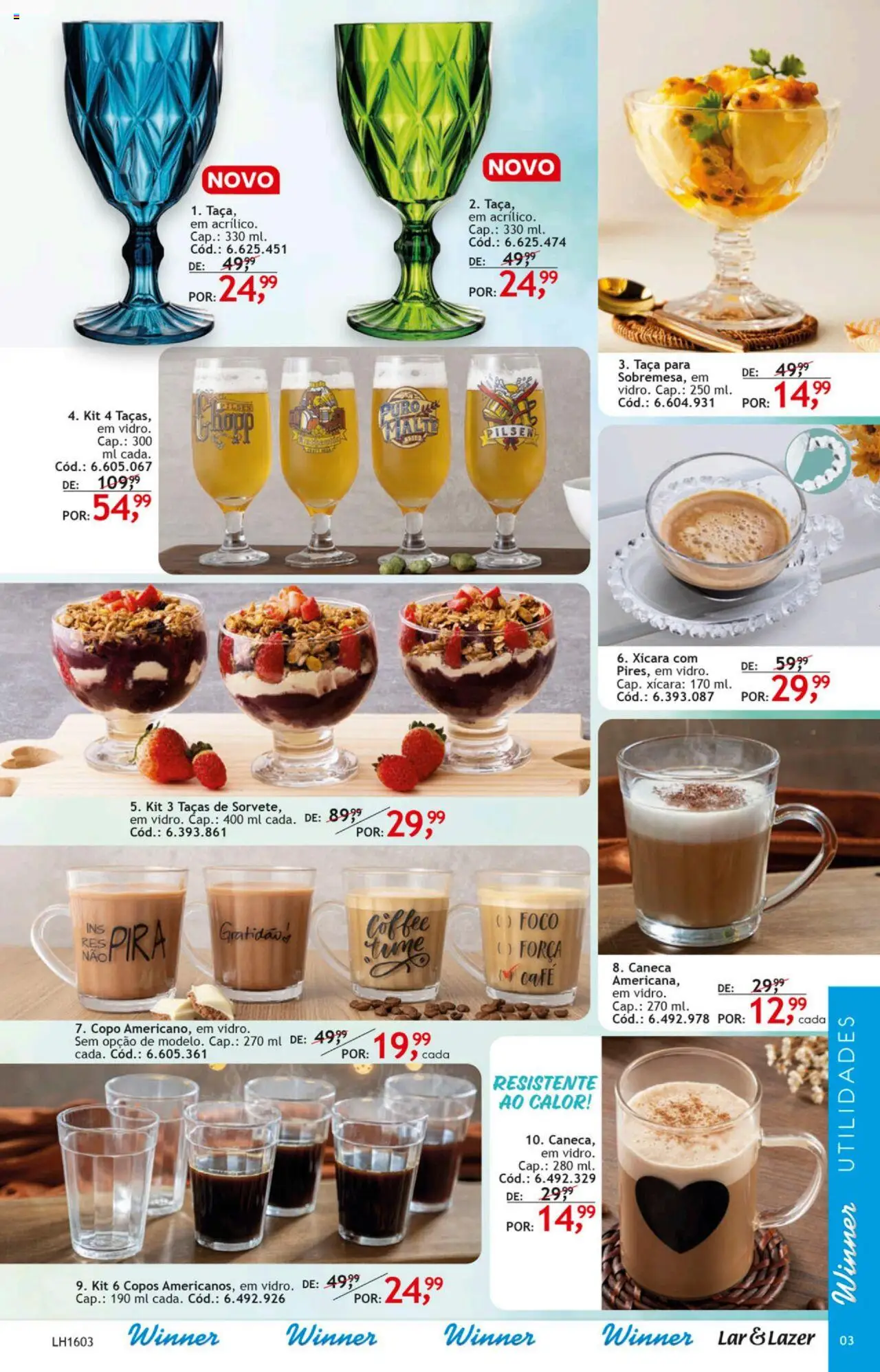 Quatro Estações Folheto - válido de 01.04.2025 | Página: 4 | Produtos: Taças, Café, Caneca, Copos