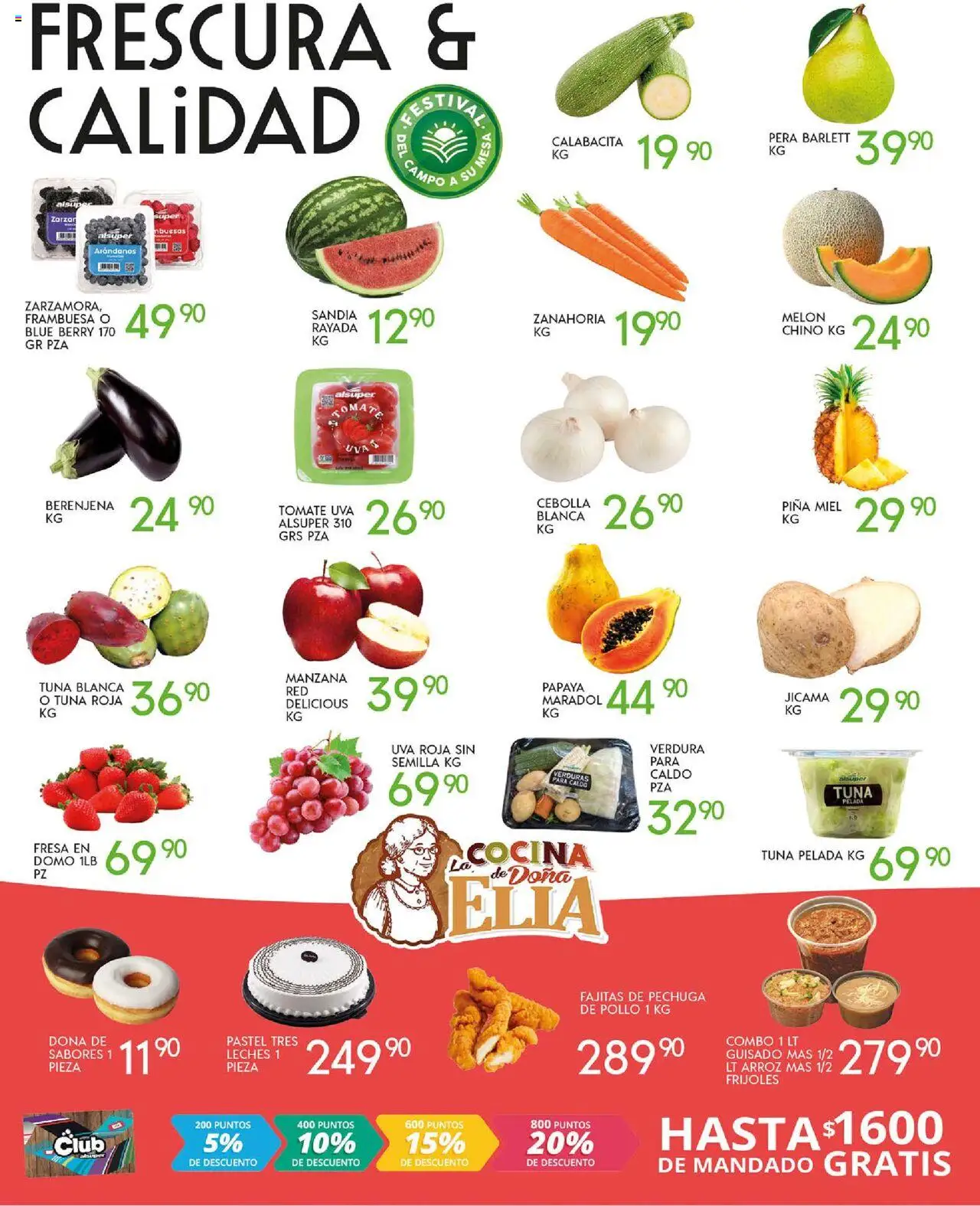 Nuevas ofertas de Alsuper válidas en toda la República Mexicana desde el 14.10.2025. ¡Encuentra las mejores ofertas en Alsuper - Folleto Saltillo! | Página: 2 | Productos: Fresa, Tomate, Piña, Cocina