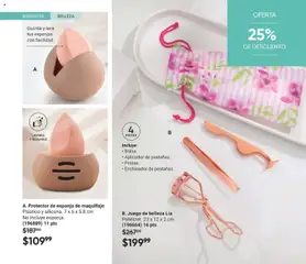 Vista previa de Protector de esponja de maquillaje, Plástico y silicona. 7 x 6 x 5.8 cm No incluye esponja., nuevo folleto de la tienda, válido en México a partir del 07.11.2025 | Página: 124 | Productos: Esponja, Juego, Maquillaje, Esponja de maquillaje