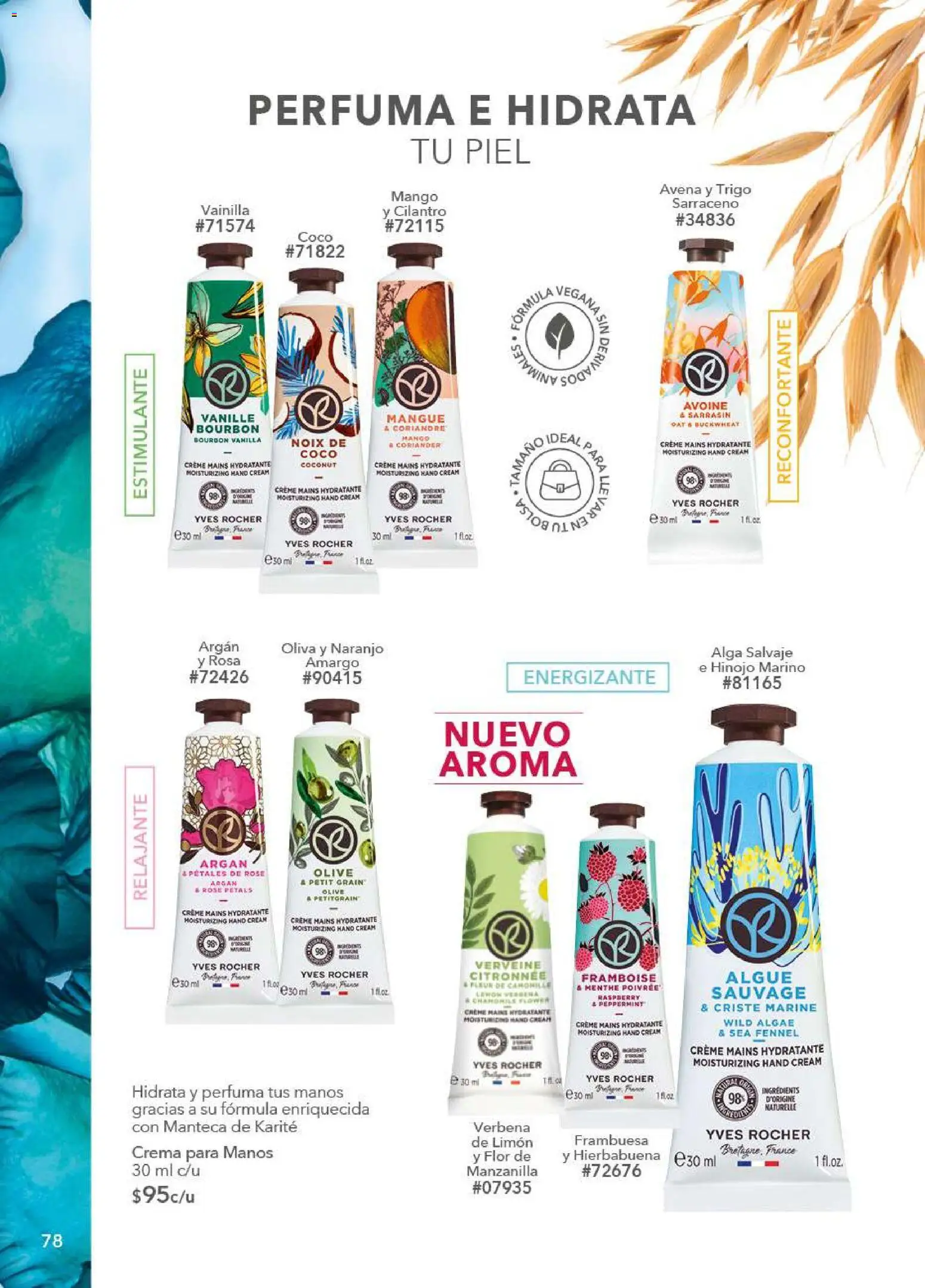 Nuevas ofertas de Yves Rocher válidas en toda la República Mexicana desde el 09.12.2025. ¡Encuentra las mejores ofertas en Yves Rocher campaña 17 2025! | Página: 78 | Productos: Crema, Bolsa, Hinojo, Mango