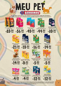 Bahamas Supermercados - Ofertas Meu Pet - Pré-Visualização do folheto da loja Bahamas Supermercados, válido de 01.11.2025 | Página: 1