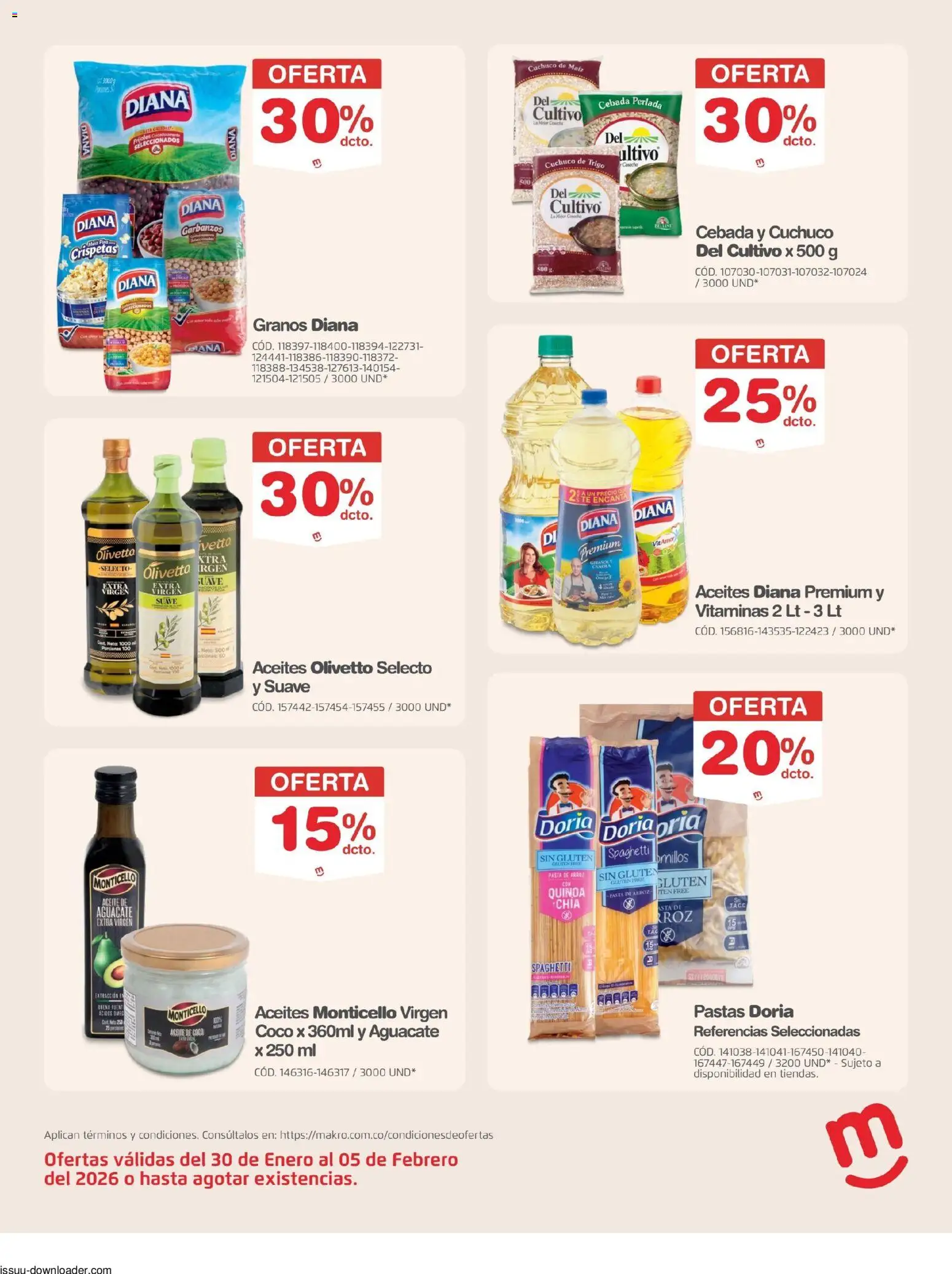Makro revista - valida desde el 30.01.2026 | Página: 7 | Productos: Arroz, Fríjoles, Mermelada, Vitaminas