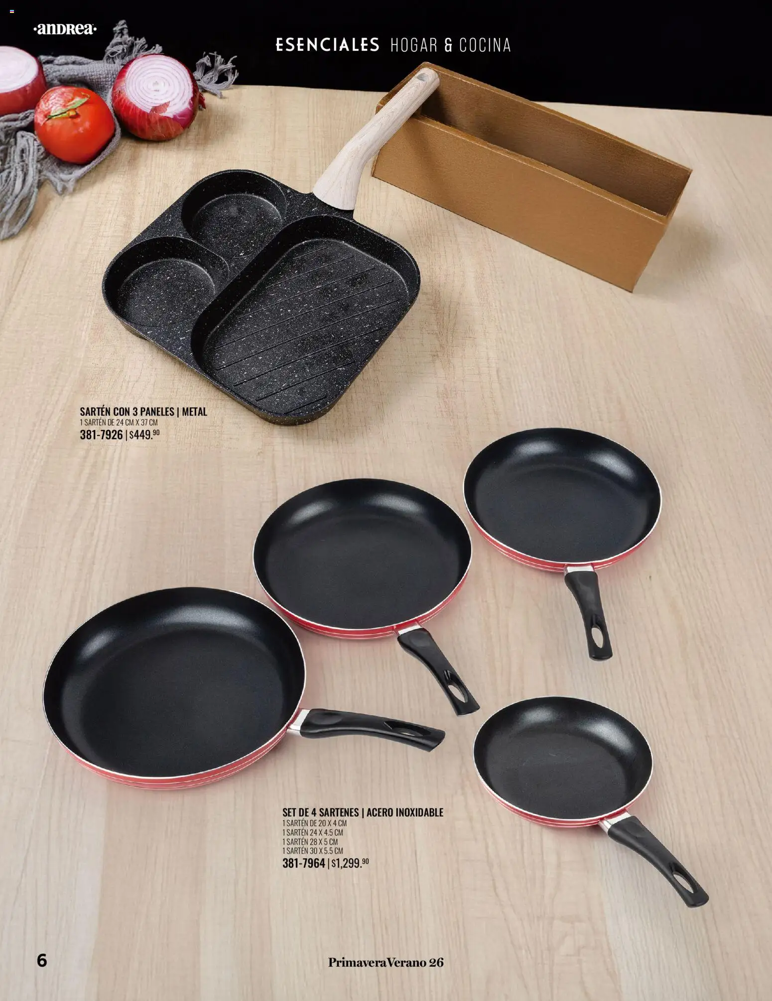 Nuevas ofertas de Andrea válidas en toda la República Mexicana desde el 25.01.2026. ¡Encuentra las mejores ofertas en Andrea catálogo Tu hogar esta primavera! | Página: 6