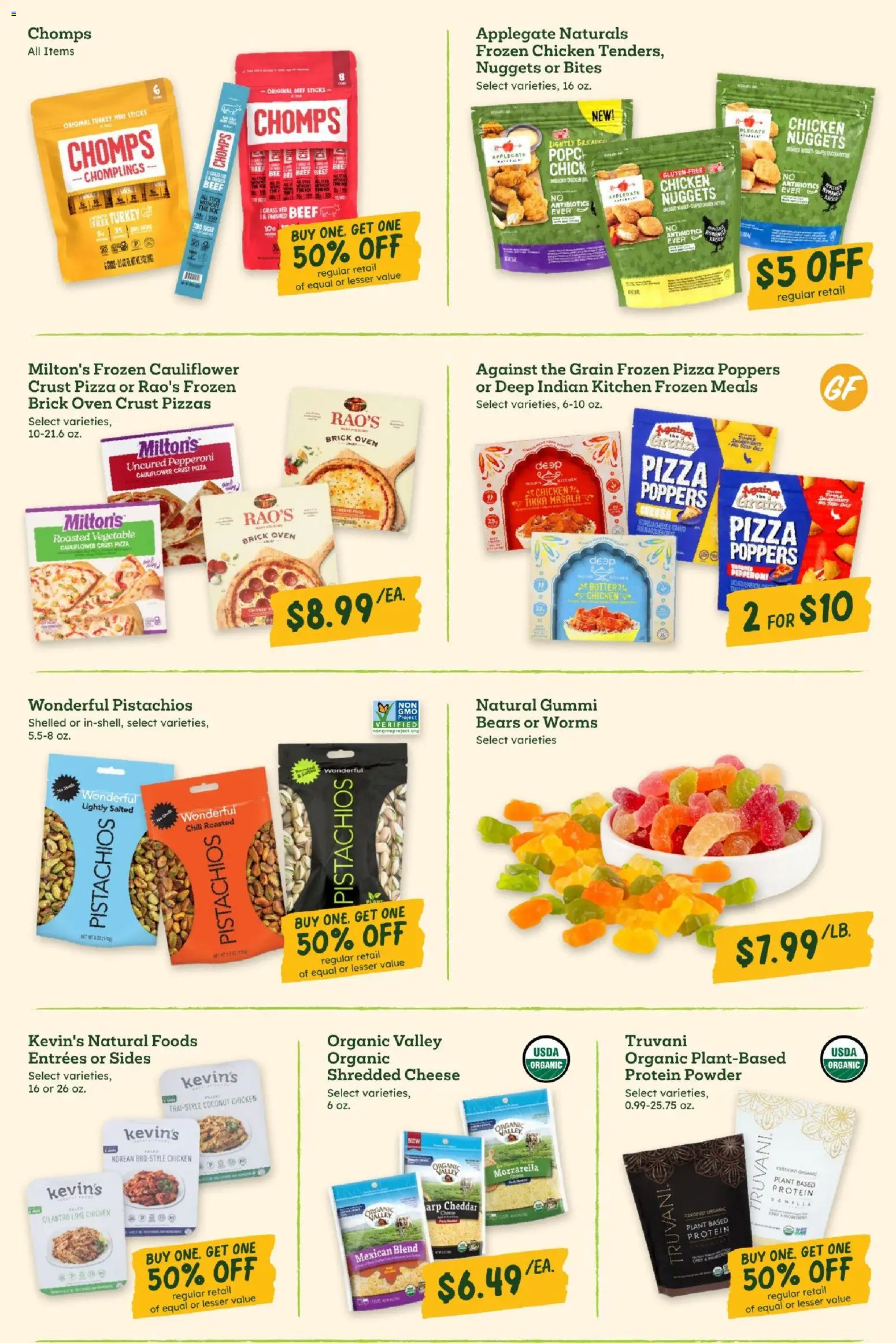 Sprouts Weekly Ad - valid from 07.01.2026 | Page: 7 | Products: Protein Powder, Cheese, Pizza, Lime