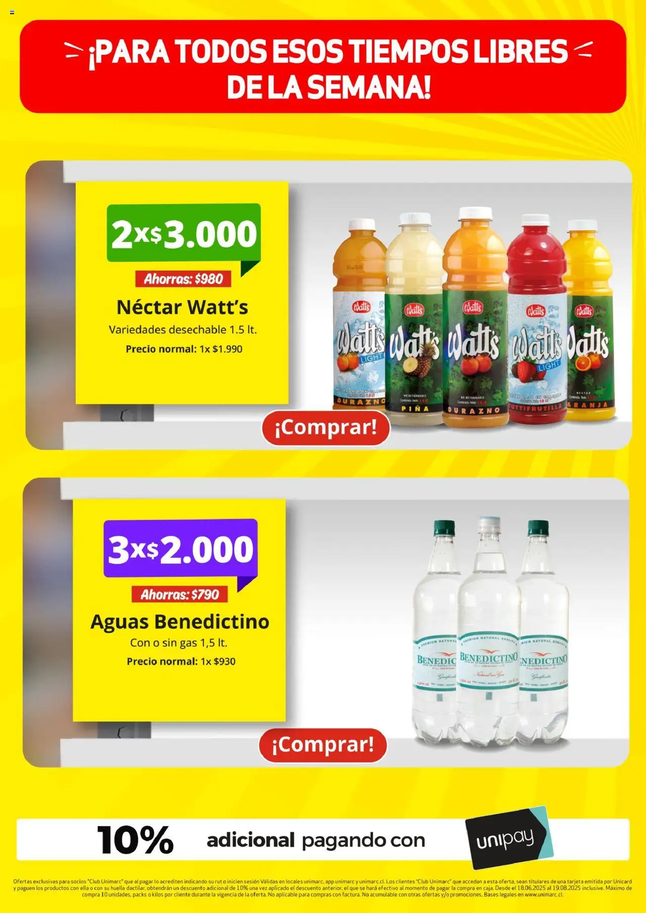 Unimarc ofertas  │ válido desde el 18.06.2025 | Página: 14 | Productos: Piña, Durazno