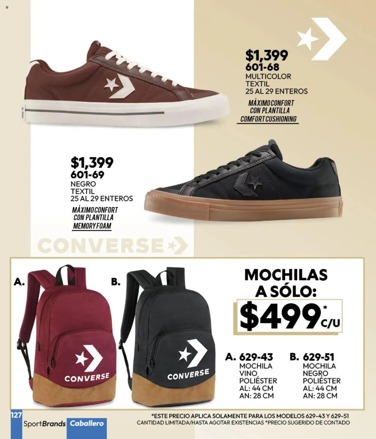 Nuevas ofertas de Cklass válidas en toda la República Mexicana desde el 16.09.2025. ¡Encuentra las mejores ofertas en Cklass - Catálogo Invierno Sportbrands! | Página: 128 | Productos: Mochila, Vino