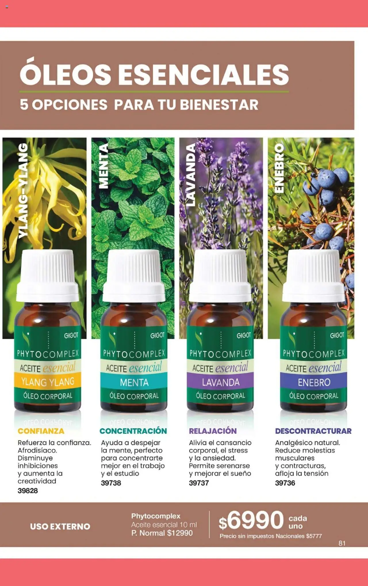 Gigot catálogo │ válido desde el 01.10.2025 | Página: 43 | Productos: Aceite, Analgésico