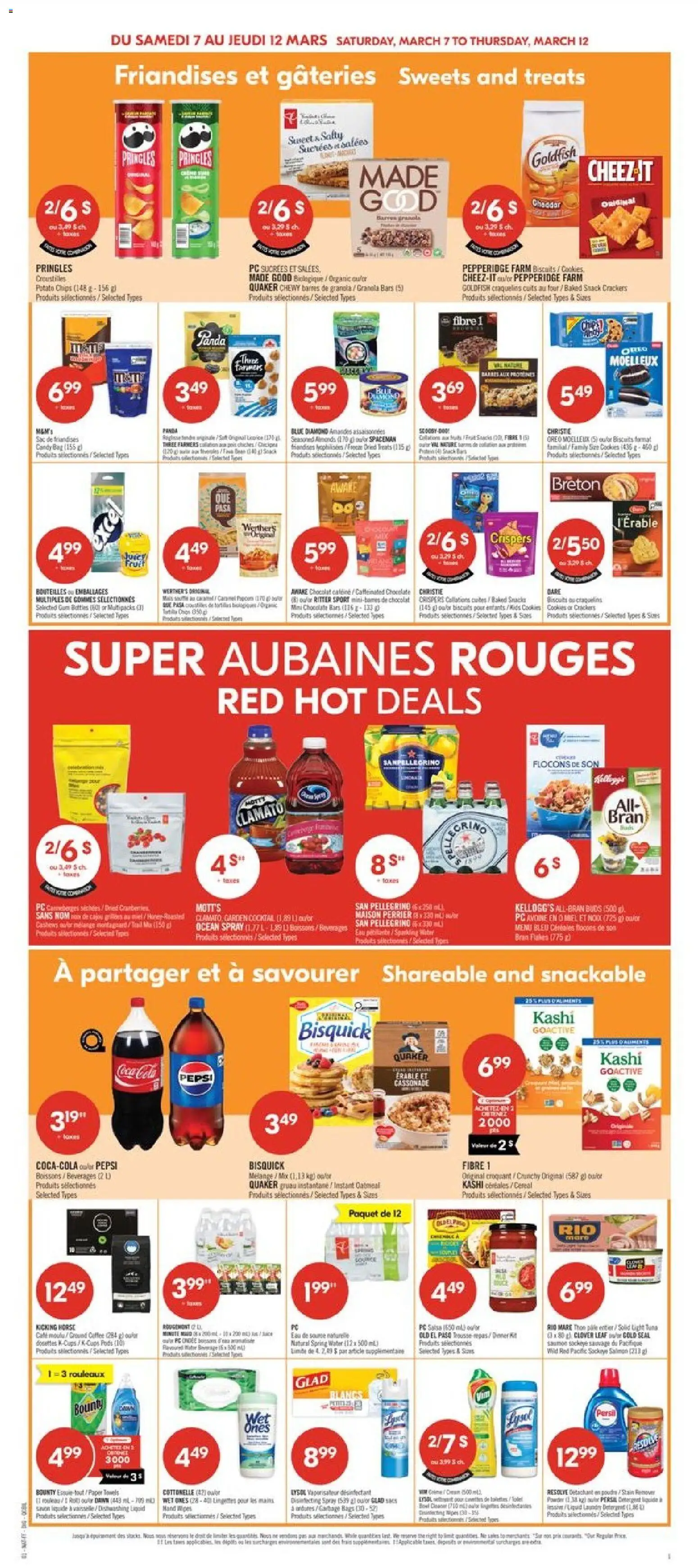 Pharmaprix flyer valid from 06.03.2026 | Page: 6 | Products: Chips, Cookies, Bag, Coffee