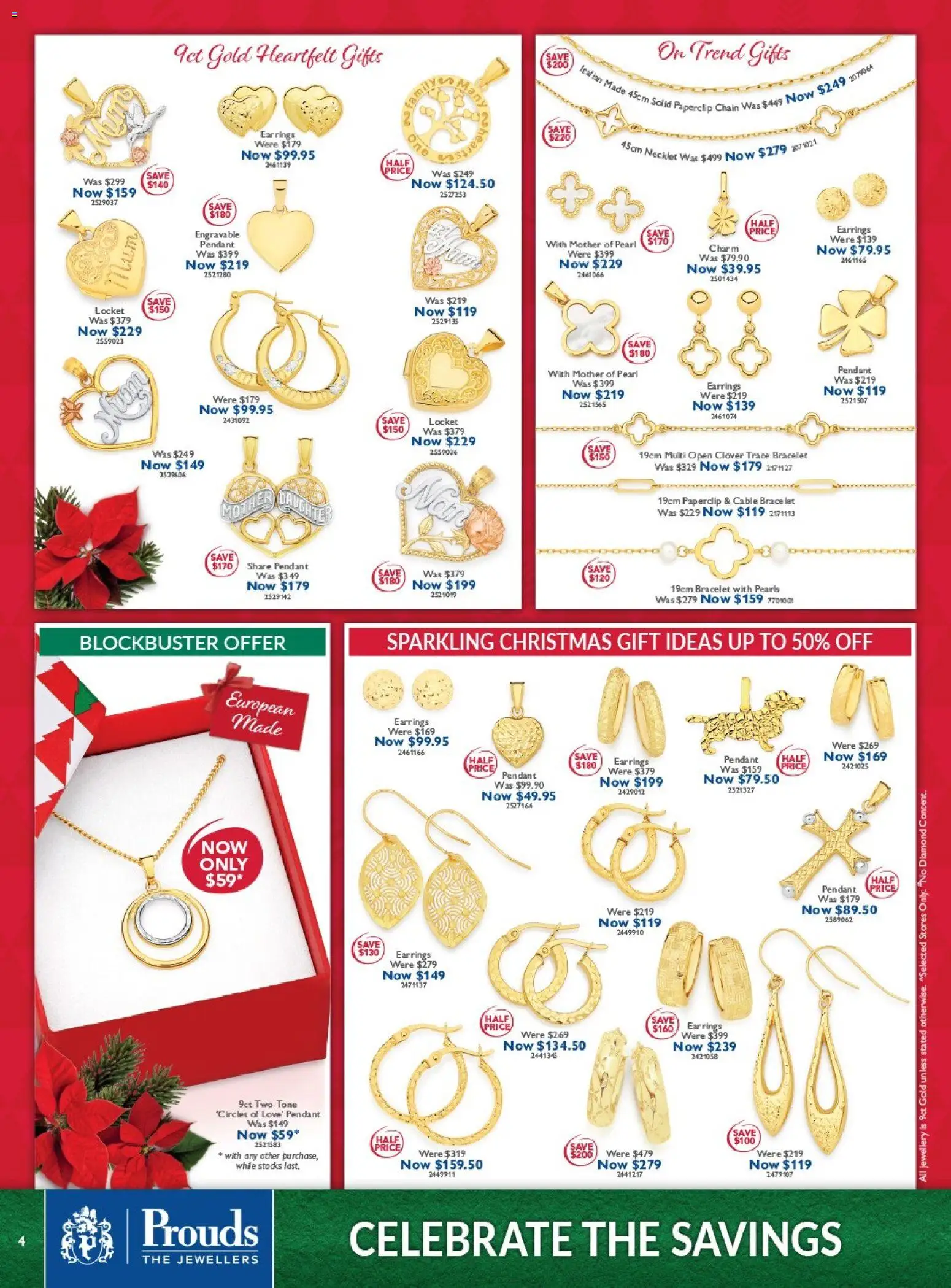 Prouds The Jewellers catalogue - valid from 10.11.2025 | Page: 4 | Products: Bracelet, Diamond, Pendant, Cable