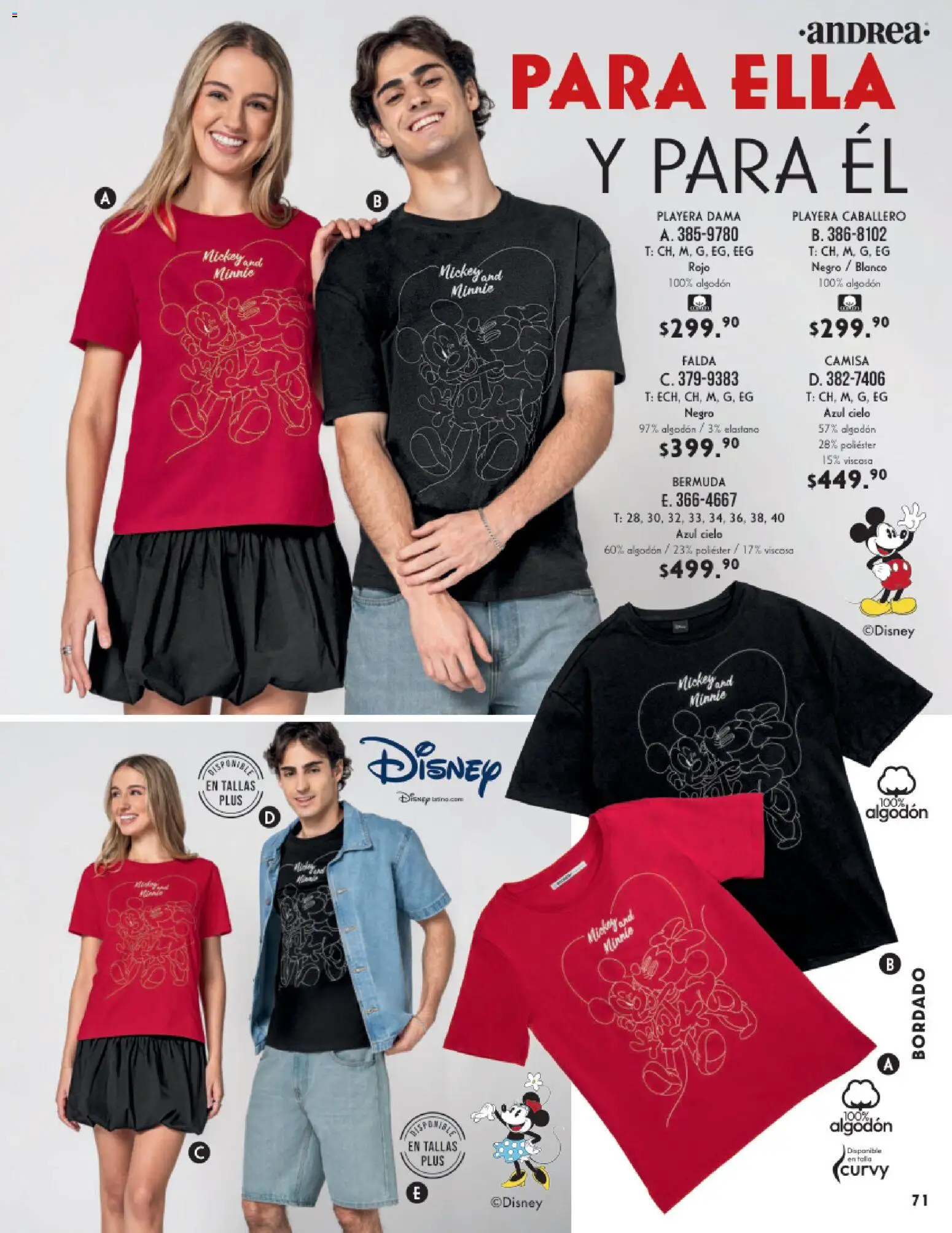 Nuevas ofertas de Andrea válidas en toda la República Mexicana desde el 25.01.2026. ¡Encuentra las mejores ofertas en Andrea catálogo Vestir! | Página: 71 | Productos: Camisa, Playera, Falda, Bermuda