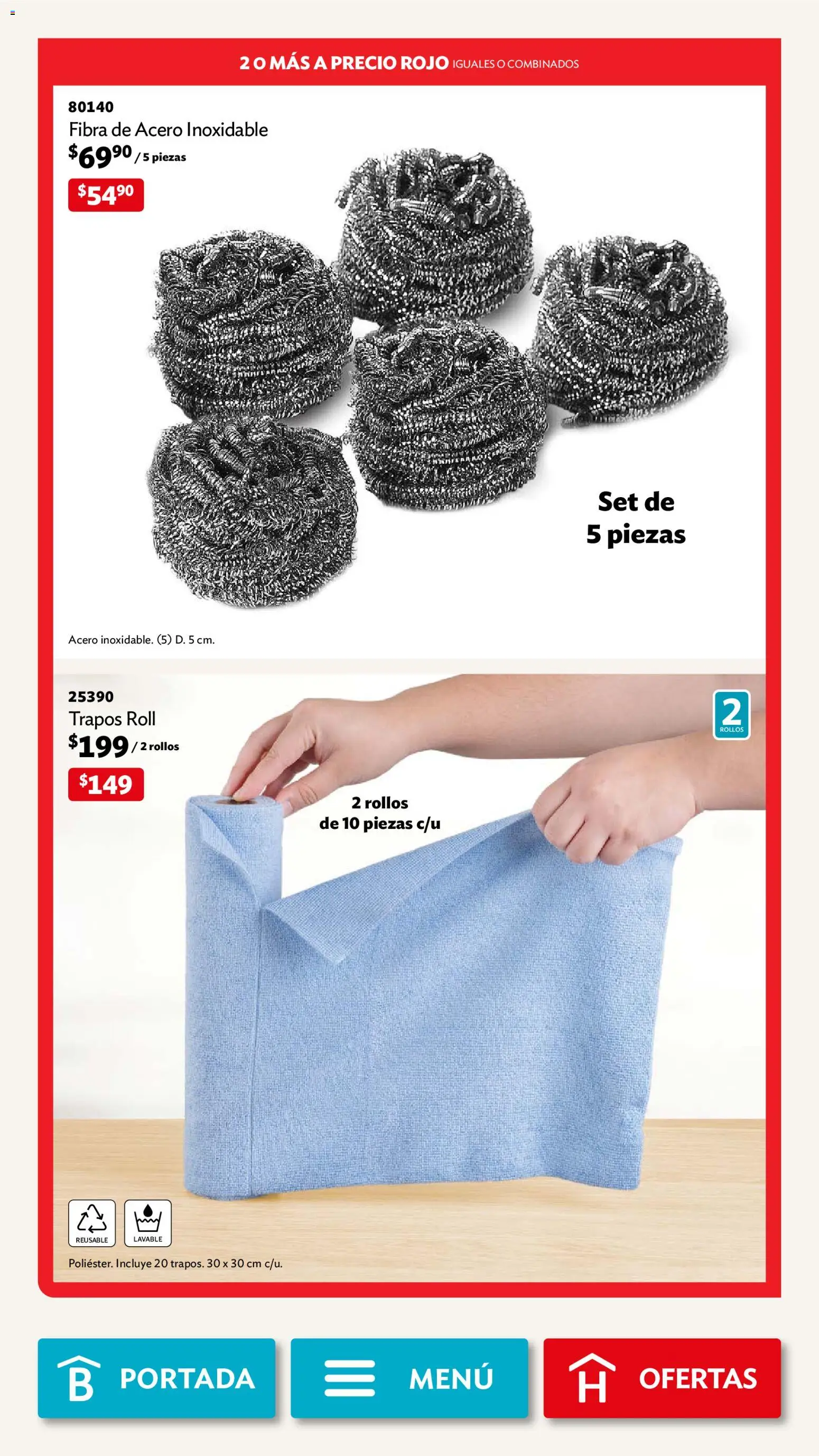 Nuevas ofertas de Betterware válidas en toda la República Mexicana desde el 01.12.2025. ¡Encuentra las mejores ofertas en Betterware campaña 12 2025! | Página: 105