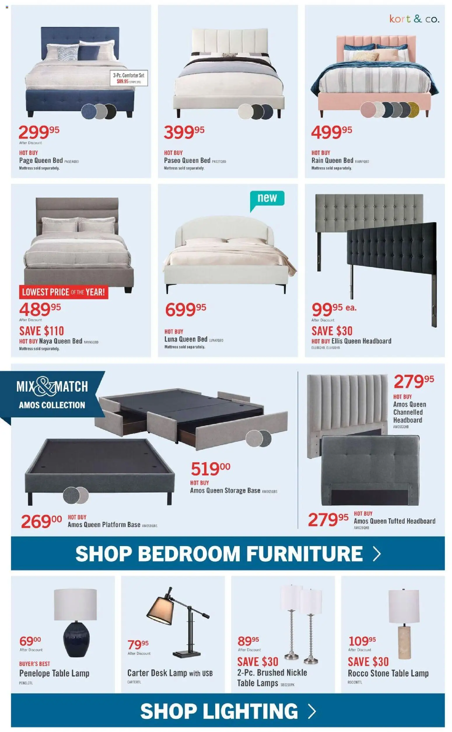The Brick flyer valid from 23.10.2025 | Page: 6 | Products: Bed, Mattress, Table, Lamp