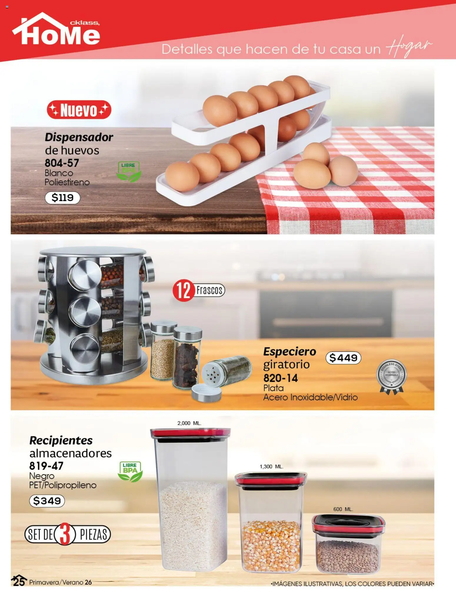 Nuevas ofertas de Cklass válidas en toda la República Mexicana desde el 02.01.2026. ¡Encuentra las mejores ofertas en Cklass catálogo Home! | Página: 26 | Productos: Huevos