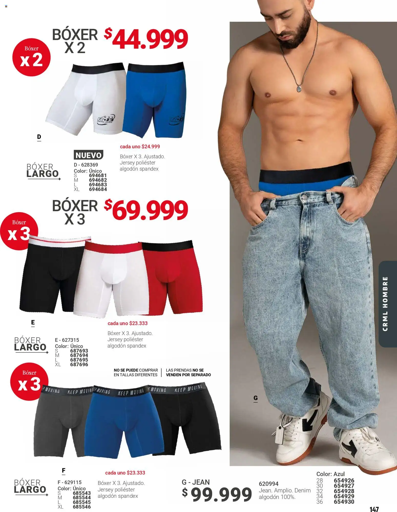 Carmel revista - valida desde el 01.01.2026 | Página: 147 | Productos: Algodón, Jean