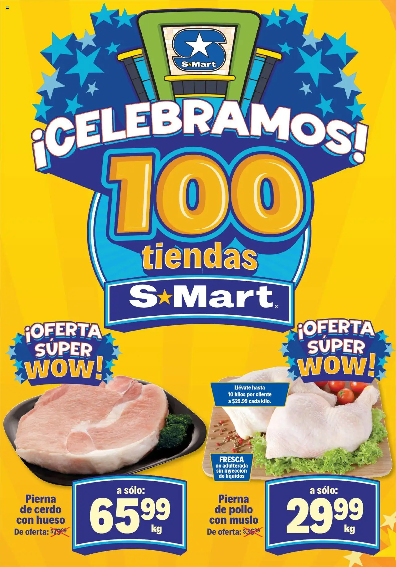 Nuevas ofertas de S-Mart válidas en toda la República Mexicana desde el 07.10.2025. ¡Encuentra las mejores ofertas en S-Mart - Folleto - Juarez! | Página: 2 | Productos: Pollo, Cerdo