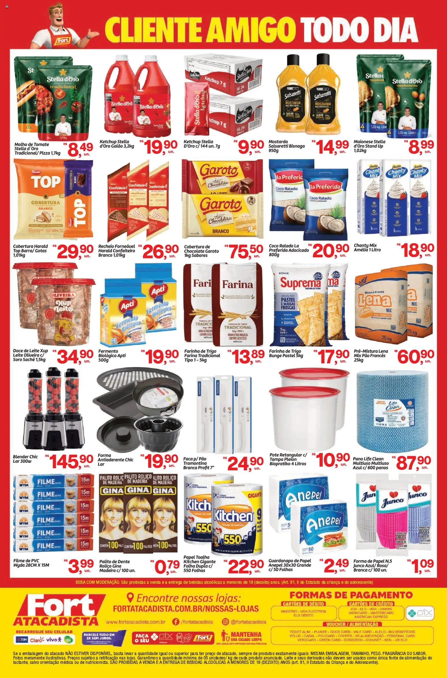 Fort Atacadista Folheto - válido de 20.04.2026 | Página: 2 | Produtos: Fragrância, Molho de tomate, Leite, Palito de dente
