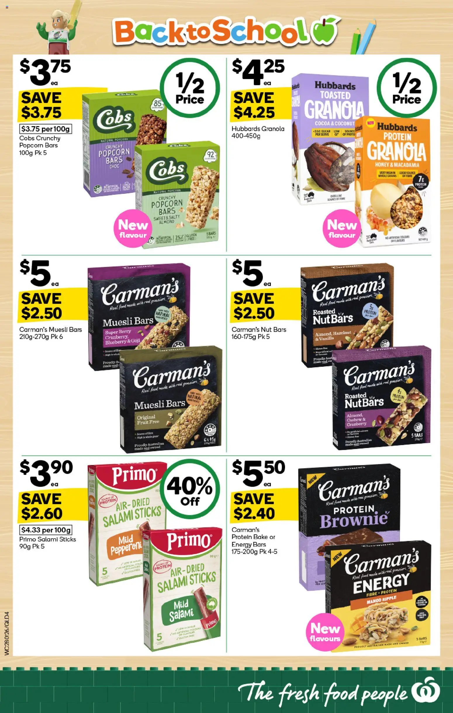 Woolworths catalogue - valid from 28.01.2026 | Page: 4 | Products: Granola, Honey, Sugar, Mango