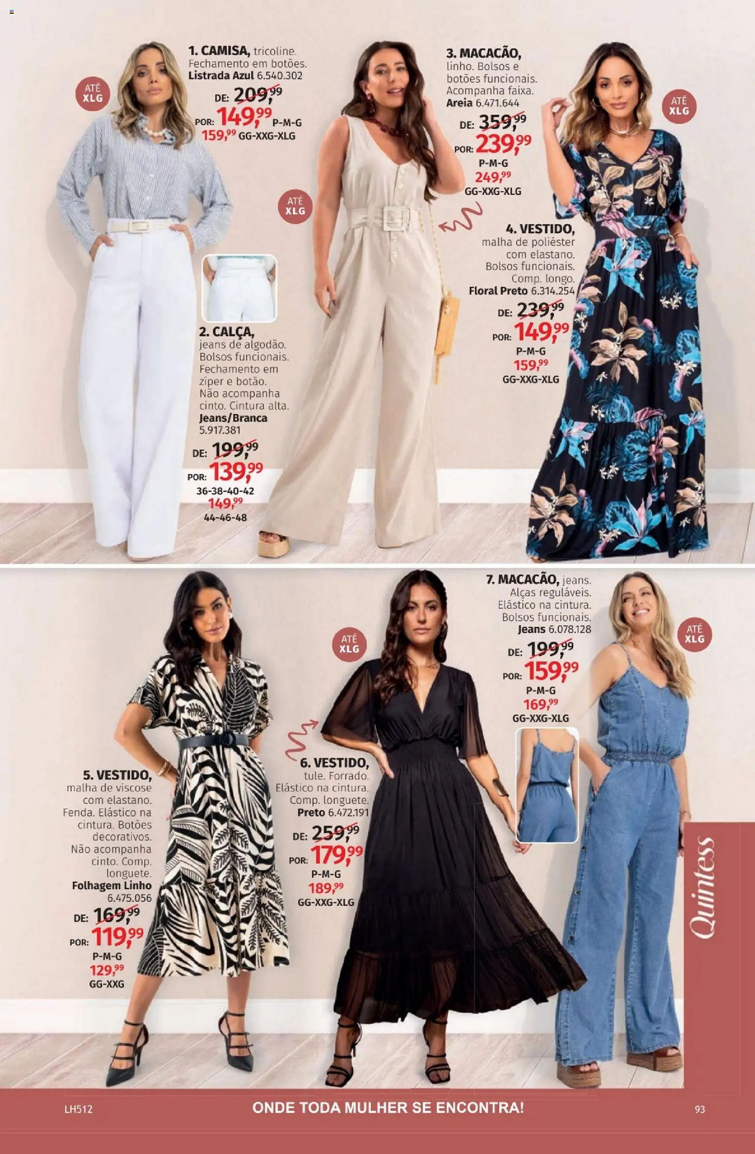 Quatro Estações Folheto - válido de 01.04.2026 | Página: 93 | Produtos: Areia, Jeans